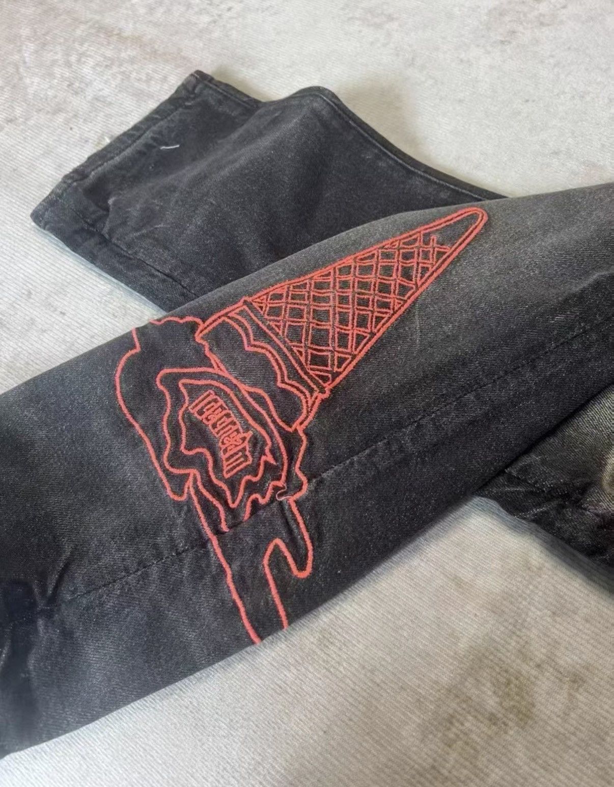 Billionaire Boys Club Billionaire Boys Club ICECREAM Flying Dog Skinny Jeans Size US 36 / EU 52 - 4 Thumbnail