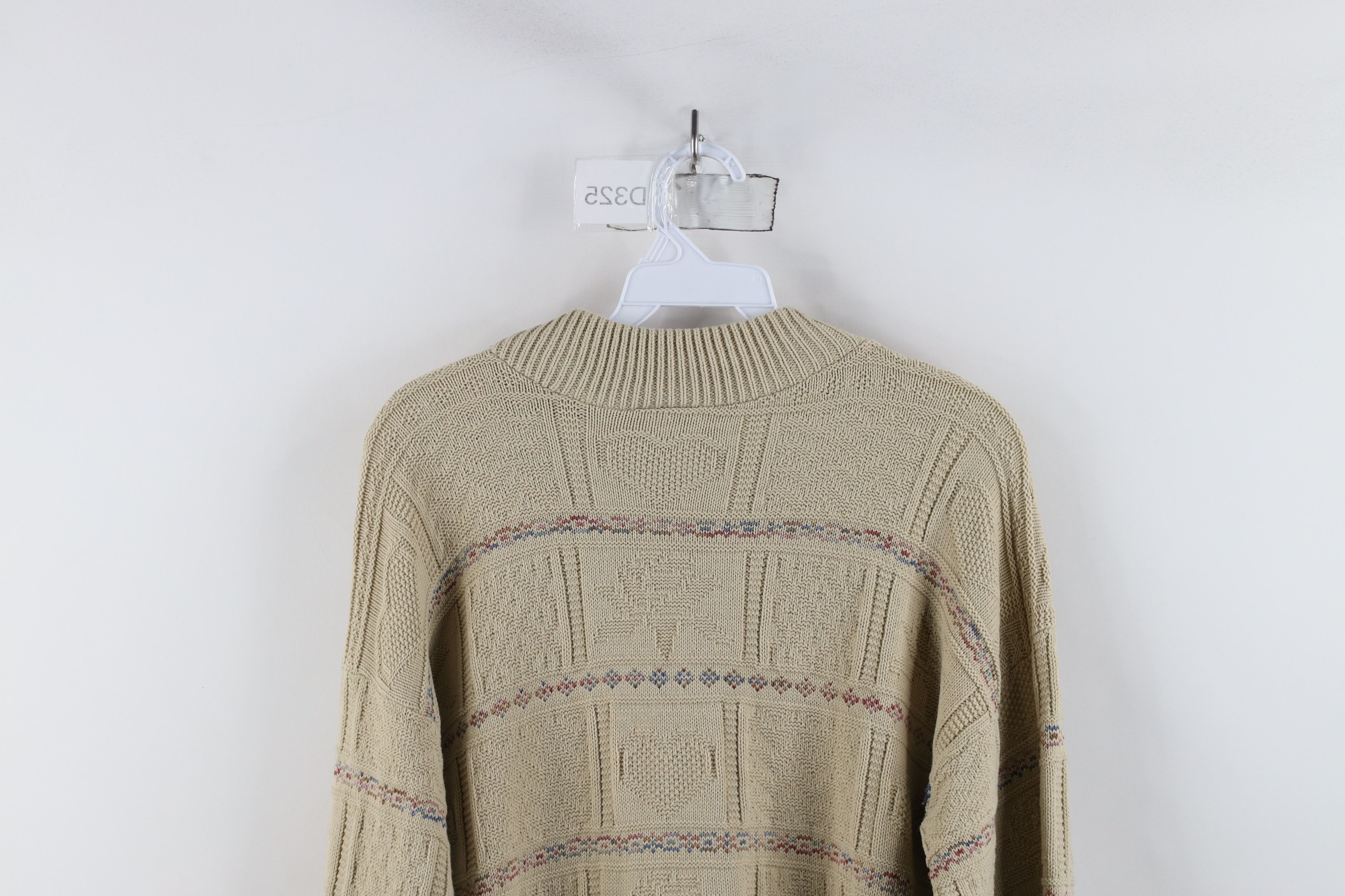 Vintage Vintage 90s Streetwear Heart Flower Knit Tunic Sweater Size S / US 4 / IT 40 - 9 Thumbnail