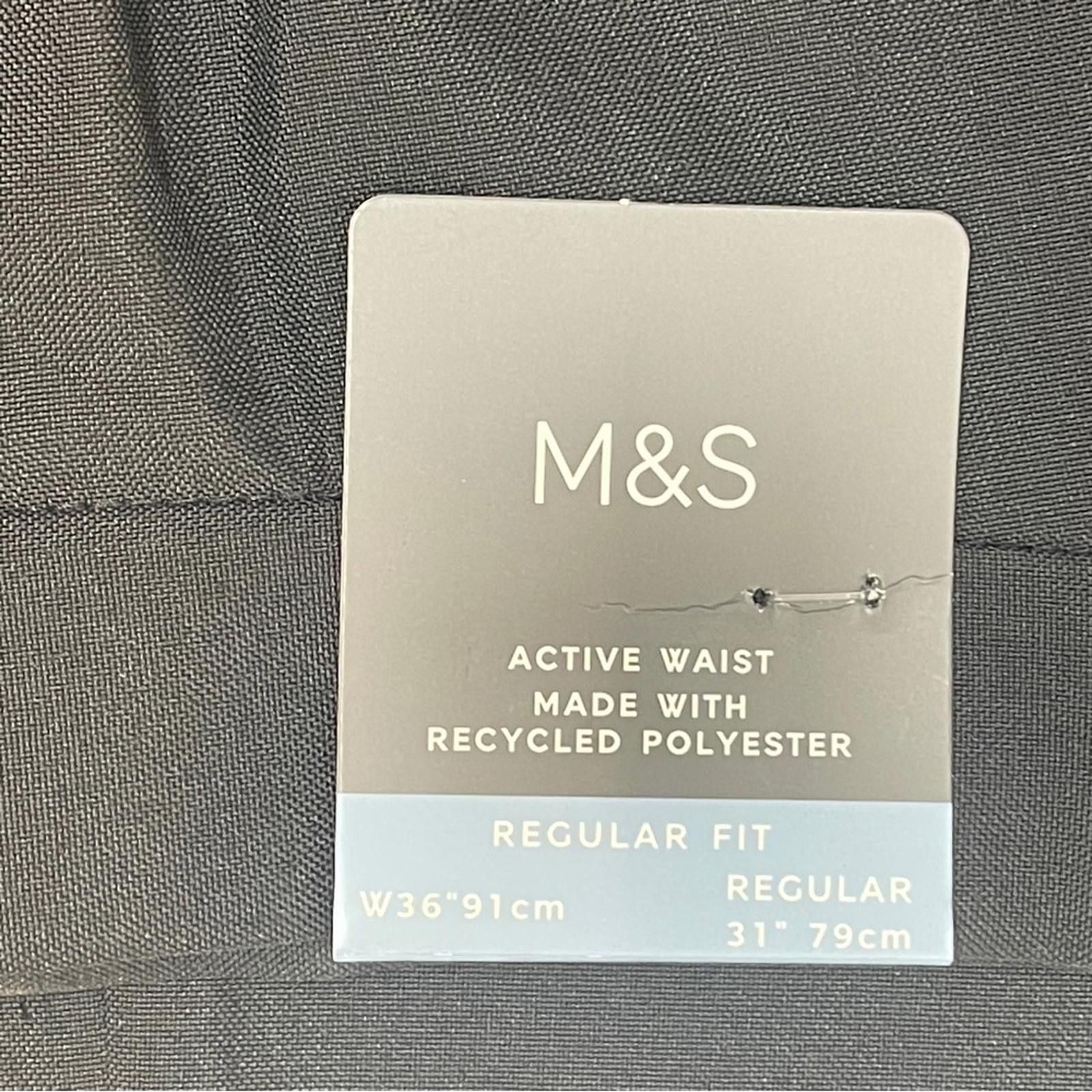 M.E. Sport M&S Classic Black Dress Trousers - NWT Size 44R - 3 Thumbnail