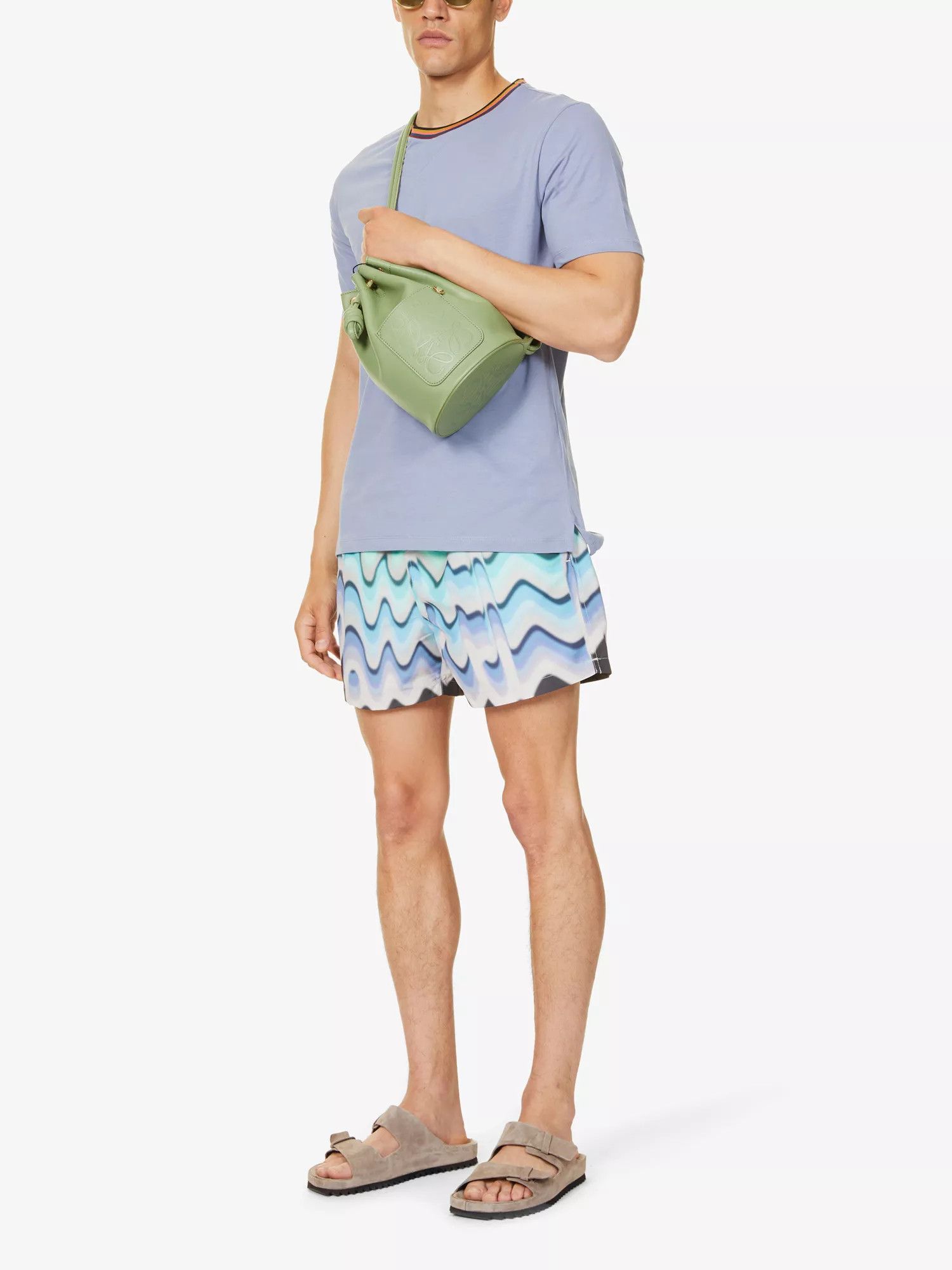 Paul Smith PAUL SMITH blue gradient logo print swim shorts Medium Size US 32 / EU 48 - 2 Thumbnail