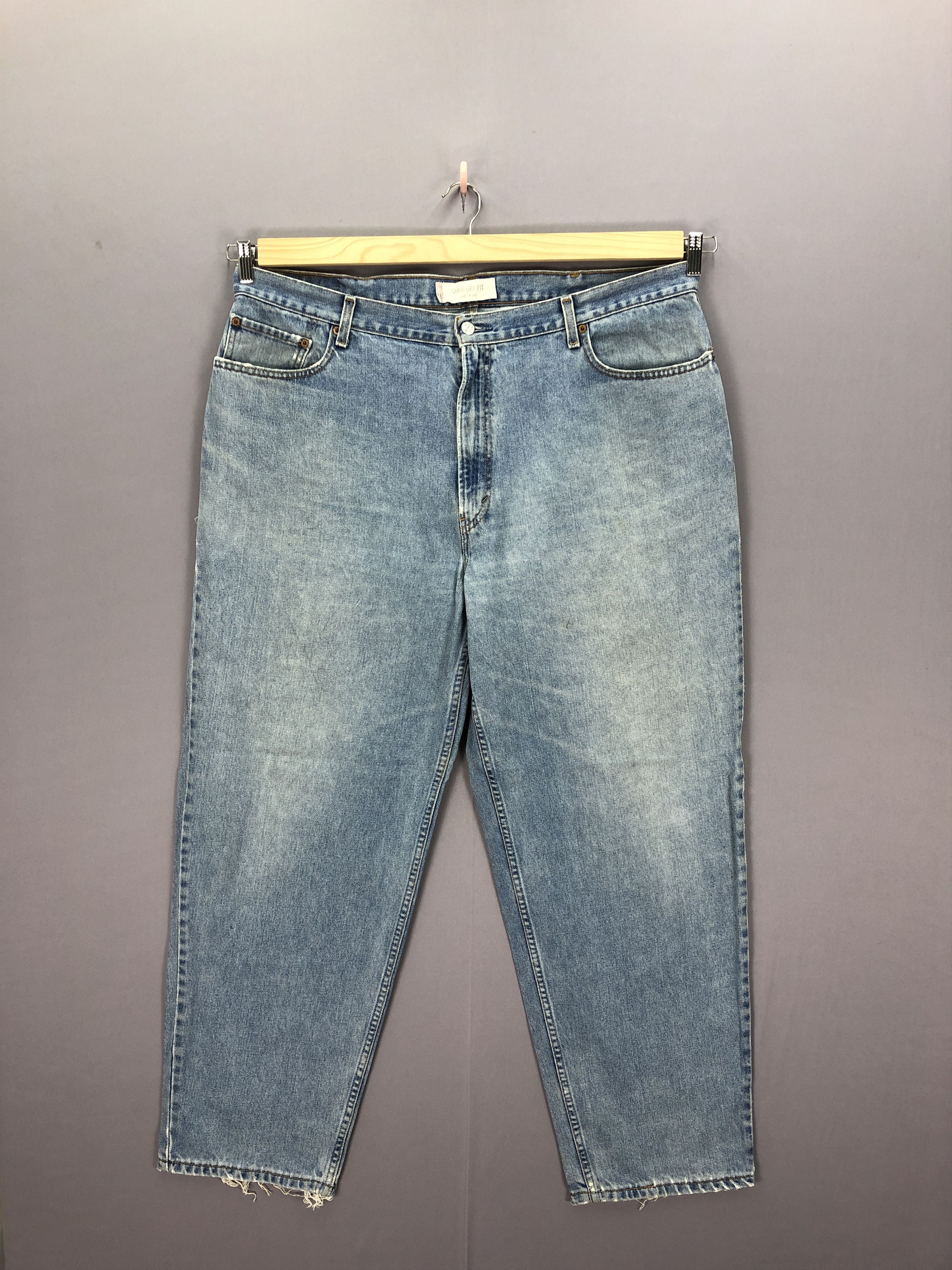 Levi's × Vintage Vintage Levis 560 Baggy Faded Jeans Levi's Light Wash Denim Size US 42 / EU 58 - 5 Thumbnail