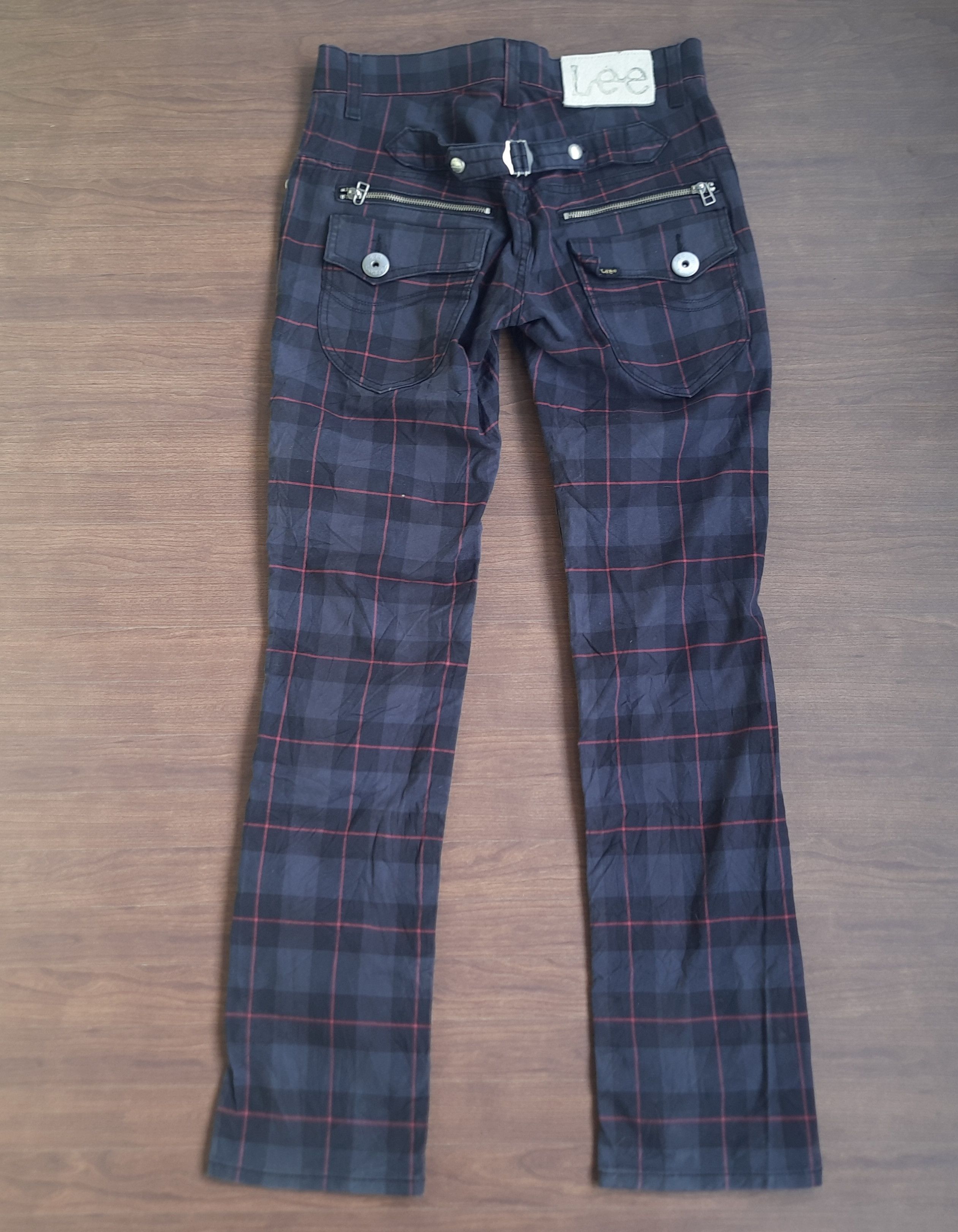 Lee Y2K Lee Cowboy Tartan Pants Punk Grunge Size US 30 / EU 46 - 1 Thumbnail