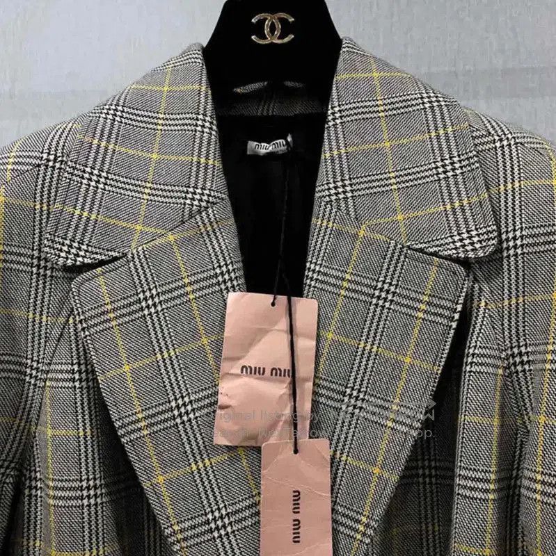Miu Miu Miu Miu Gray Wool Mid-length Trench Coat . Size M / US 6-8 / IT 42-44 - 2 Thumbnail