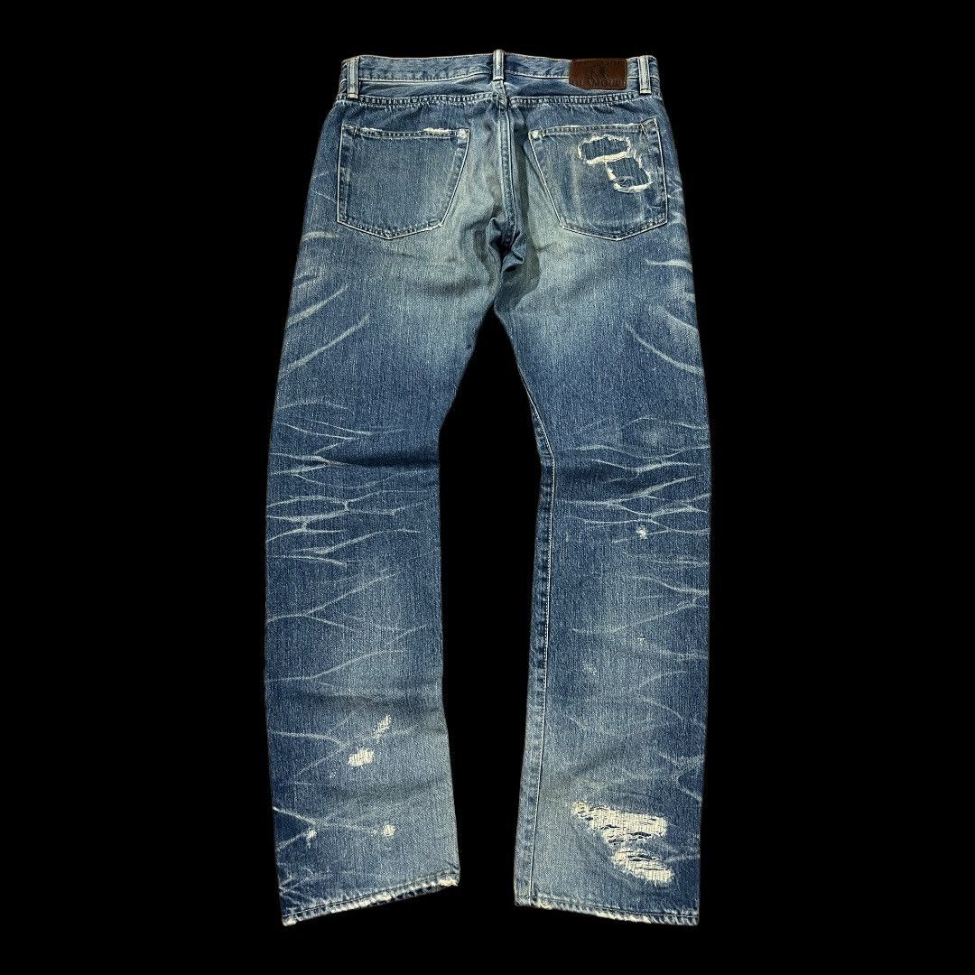 Hysteric Glamour × Japanese Brand HYSTERIC GLAMOUR SELVEDGE JAPANESE BRAND DISTRESSED DENIM Size US 34 / EU 50 - 2 Thumbnail