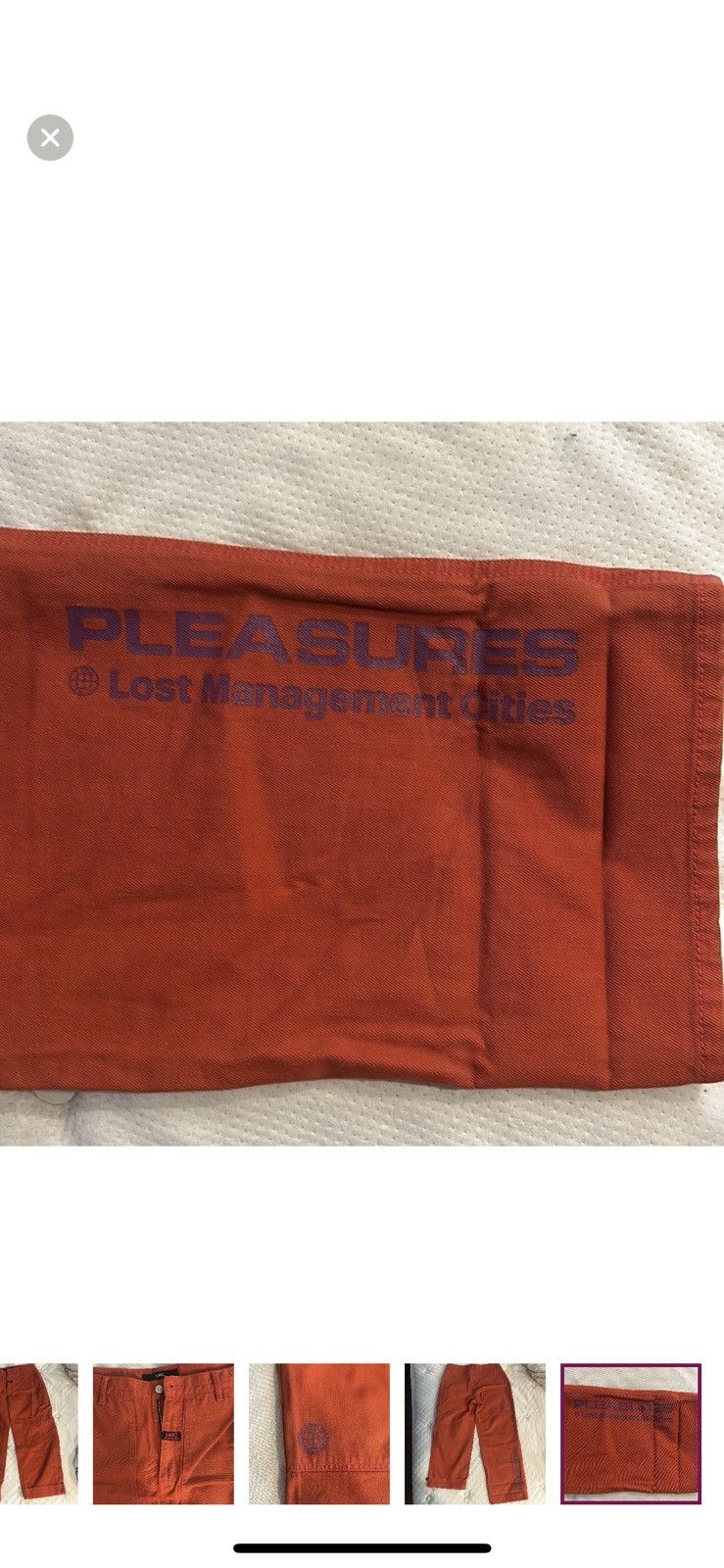 Pleasures PLEASURES NOW x LMC LOST MANAGEMENT CITIES ORANGE CARPENTER Size US 34 / EU 50 - 5 Thumbnail