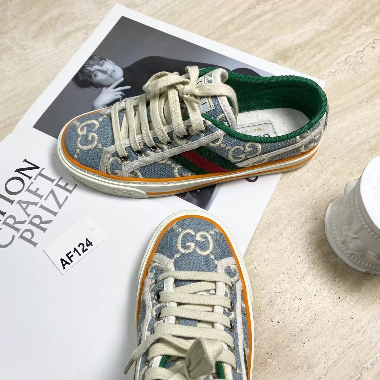 Gucci Gucci Tennis 1977 Light Blue 36 98 Size US 5.5 / IT 35.5 - 3 Thumbnail