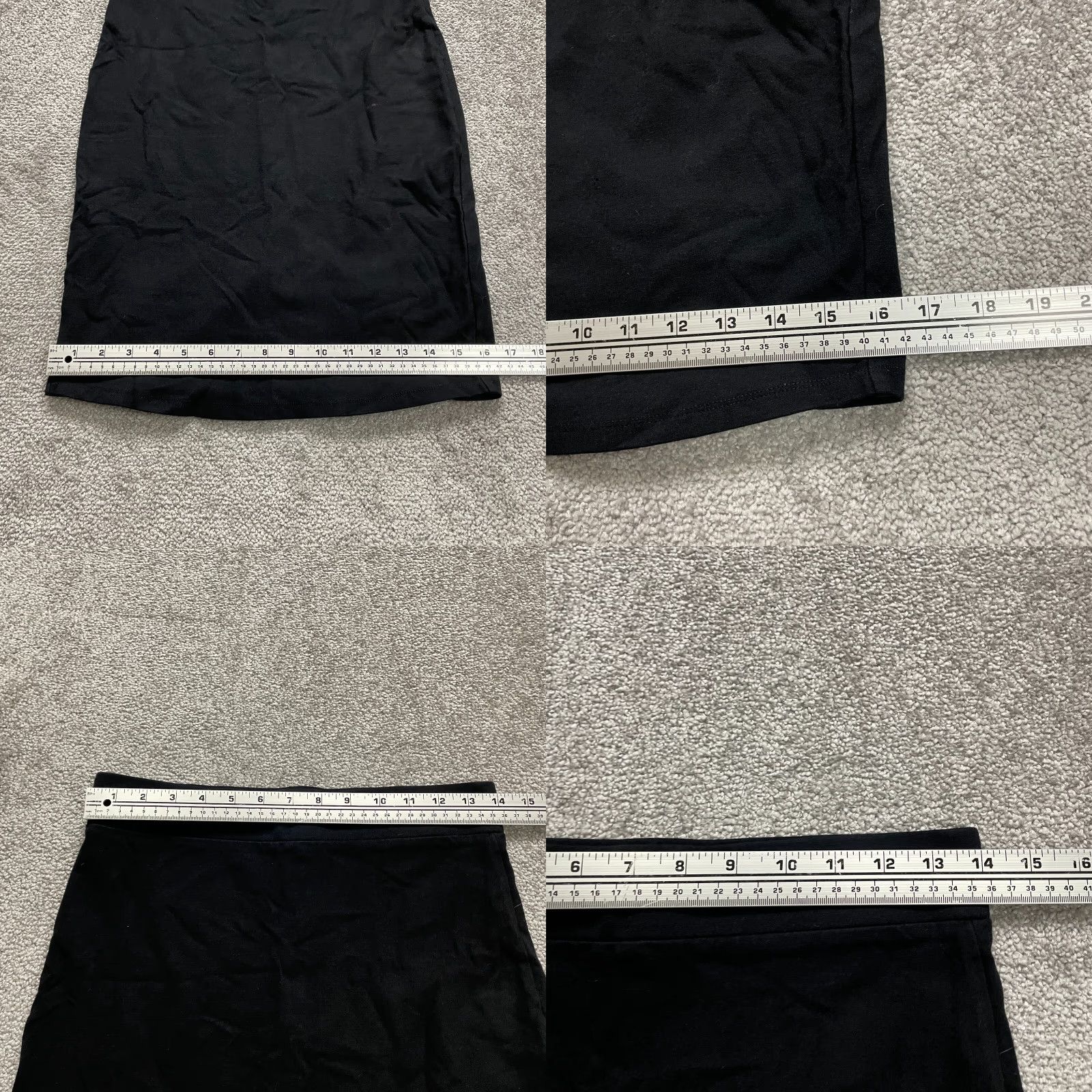 Forever 21 VINTAGE Forever 21 Women's Pencil Skirt Knee Length Stretch Business Casual Fall Spring Summer Winter Black M Size 32" / US 10 / IT 46 - 8 Thumbnail