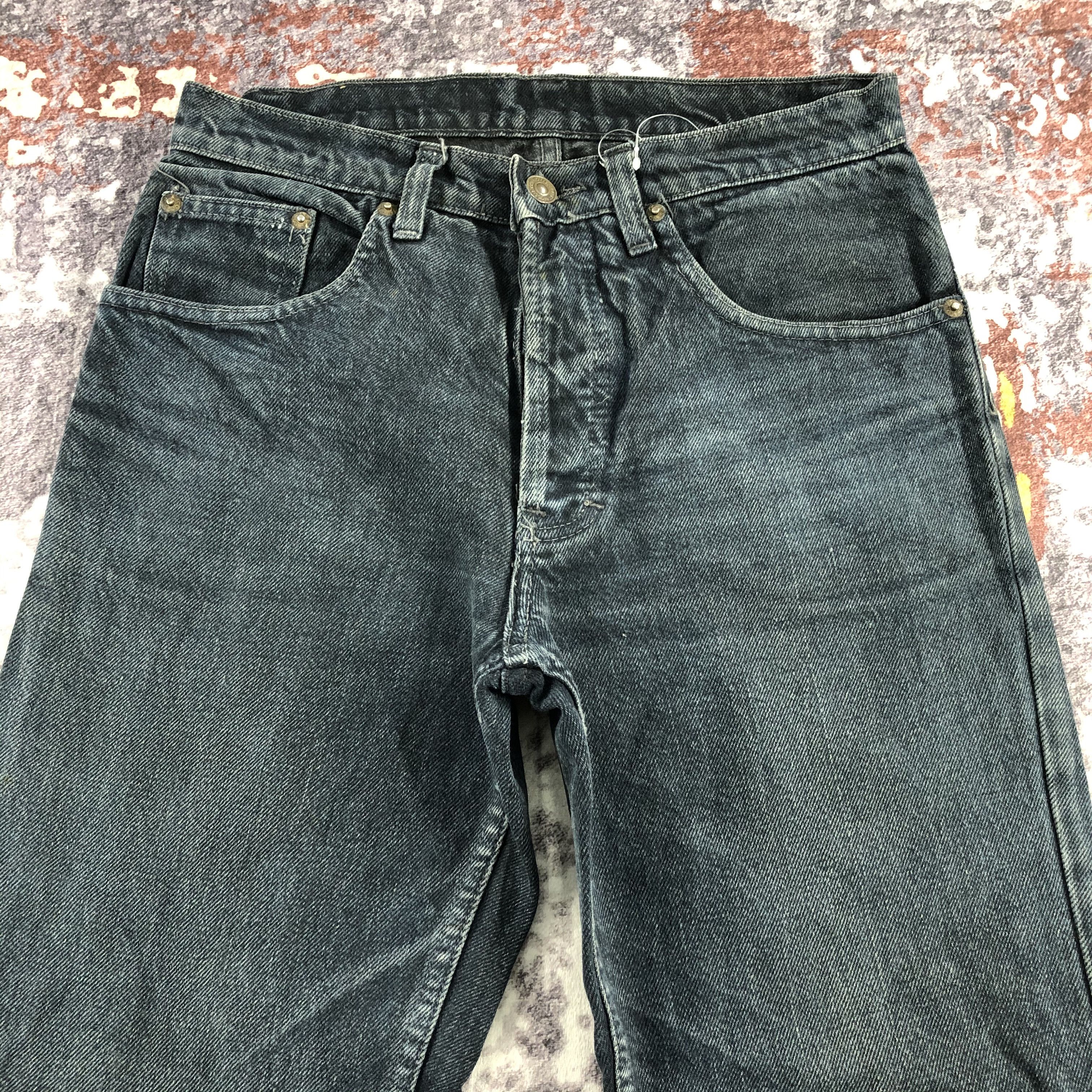 Levi's Vintage 90s Faded Black Levis 501 Jeans-JM2423 Size US 29 - 3 Thumbnail