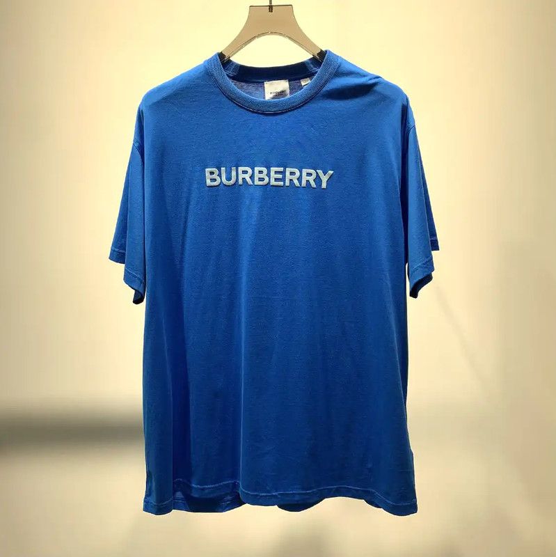 Burberry Burberry Blue Cotton Men's T-Shirt Size US M / EU 48-50 / 2 - 1 Thumbnail