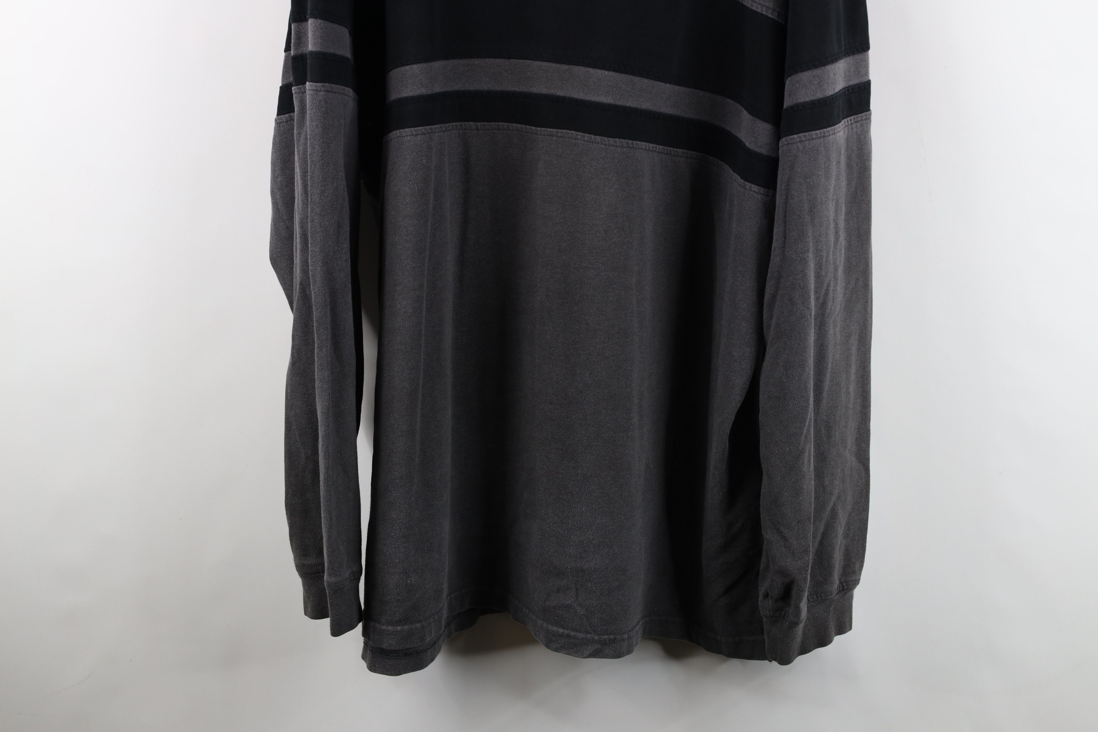 Vintage Vintage 90s Streetwear Block Heavy Long Sleeve Rugby Polo Size US XL / EU 56 / 4 - 3 Thumbnail