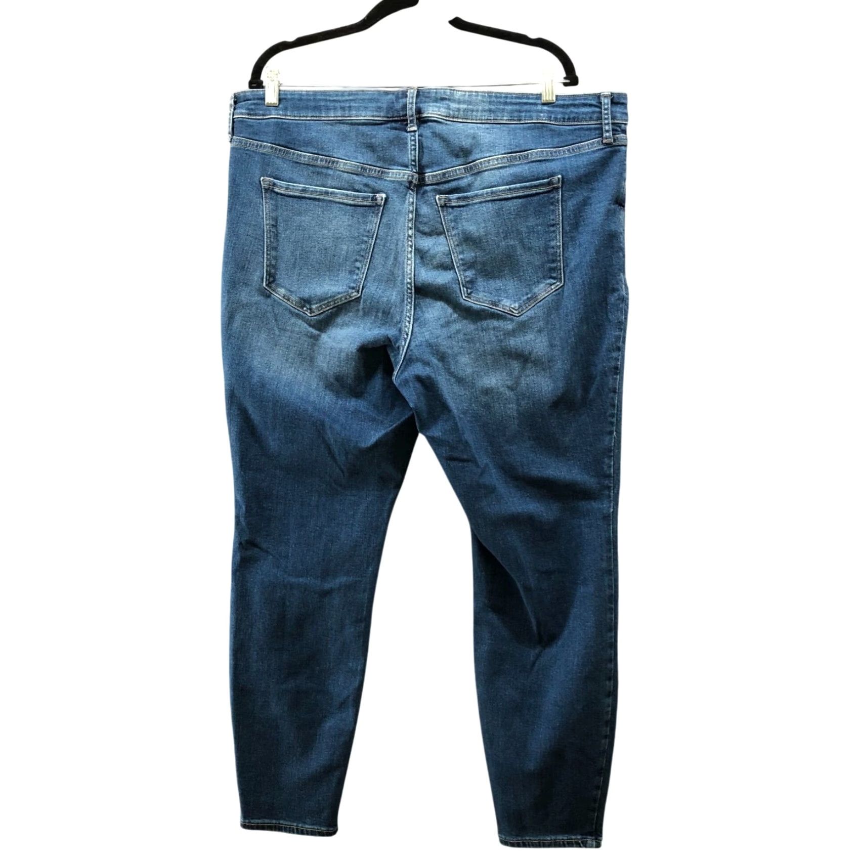 Old Navy Old Navy Jeans Womens 20 Blue Stretch High Rise Rockstar Super Skinny Size 42" / US 20 - 2 Thumbnail