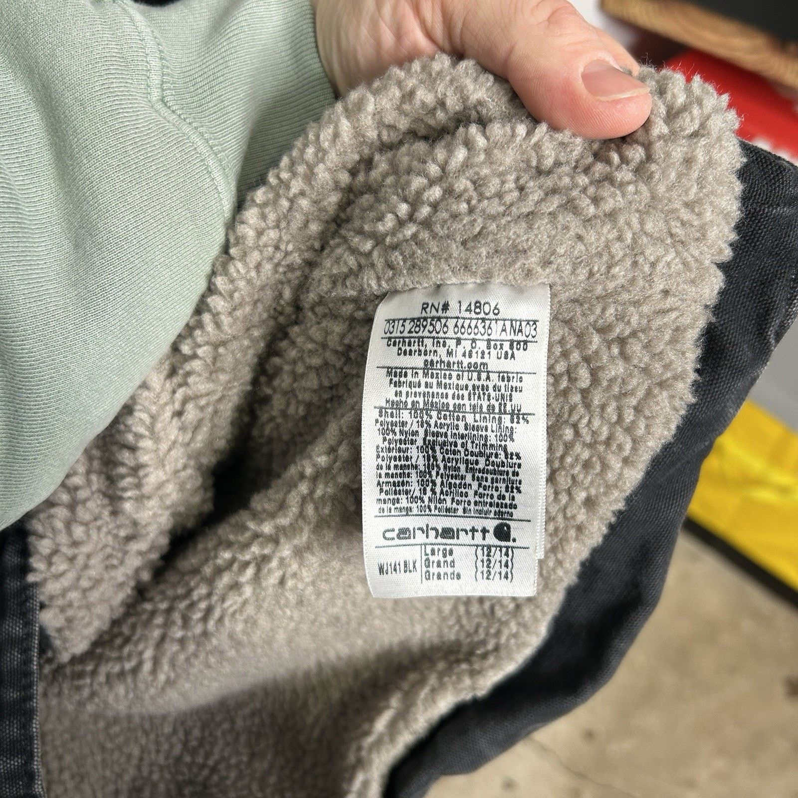 Carhartt Y2K Carhartt Sherpa-Lined Hooded Detroit Jacket “Black” Size L / US 10 / IT 46 - 9 Thumbnail