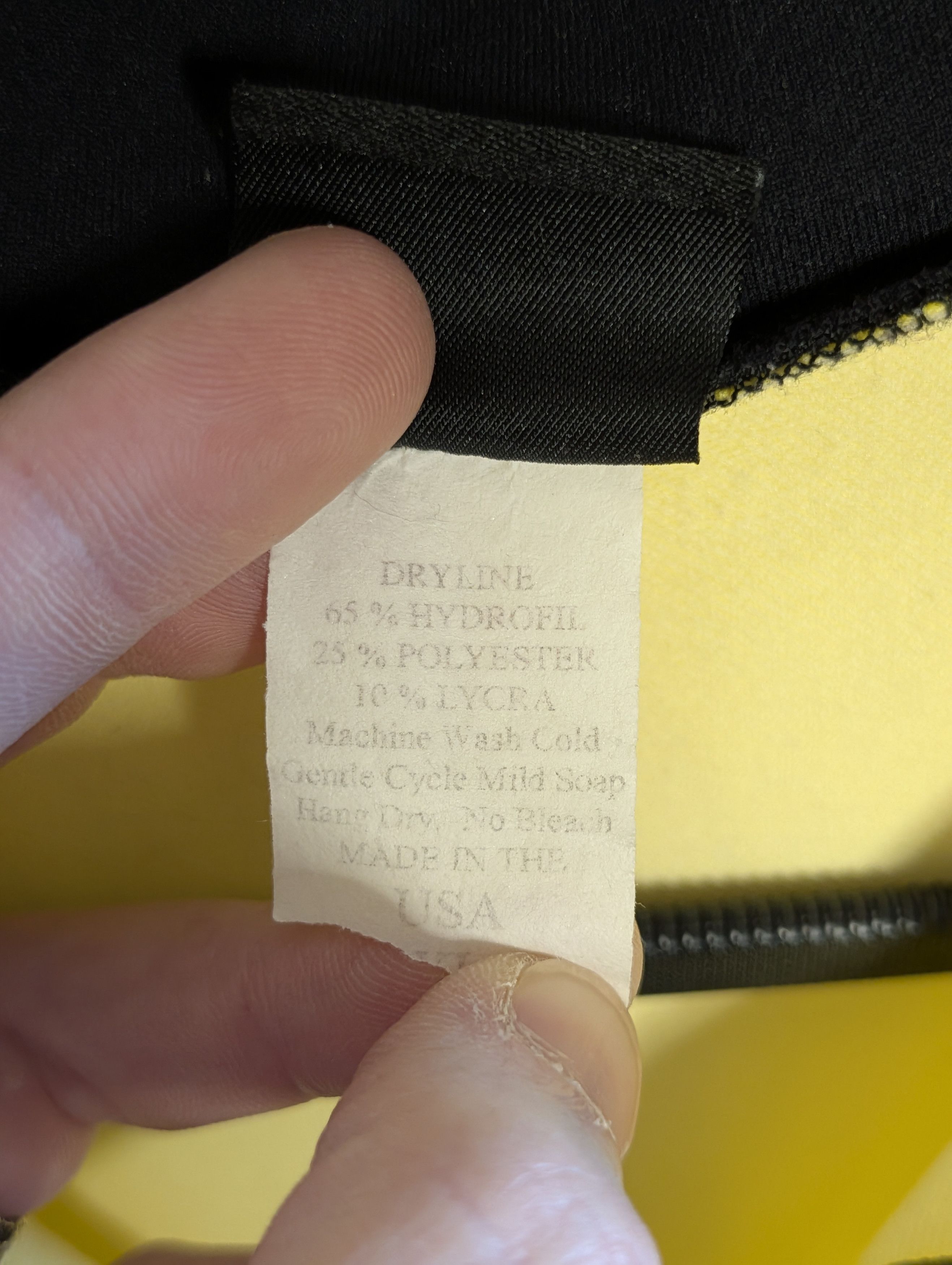Canari VTG MiUSA Yellow L/S 1/4 Zip Yellow Logo Cycling Jersey Size US L / EU 52-54 / 3 - 14 Thumbnail