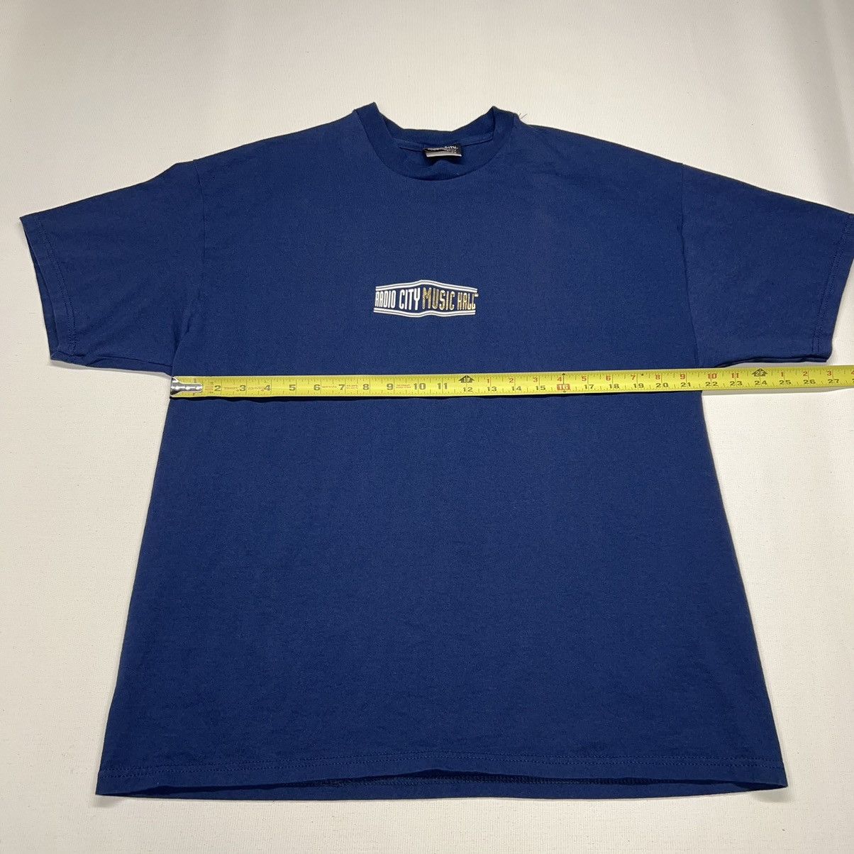 Vintage VTG Radio City Music Hall Tee Shirt Blue New York Logo Y2K Size US XL / EU 56 / 4 - 14 Thumbnail