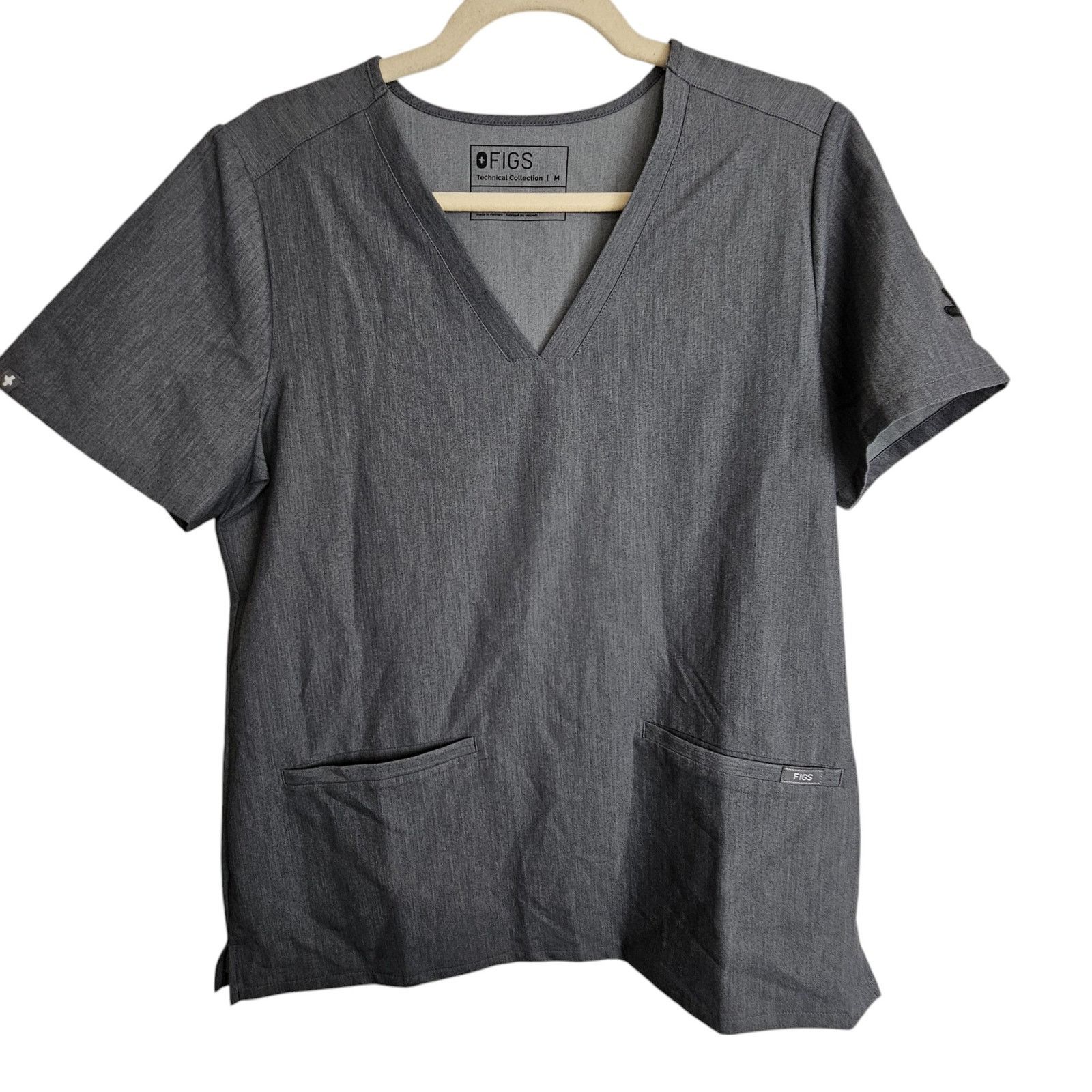Figue Figs Womens Casma Scrub Top Sz M Stretch Workwear Comfort Size M / US 6-8 / IT 42-44 - 2 Thumbnail