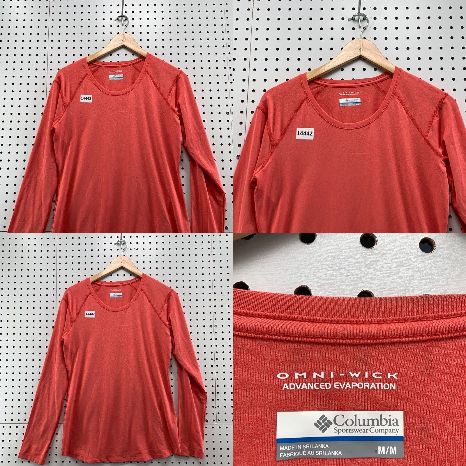 Altea Columbia Long Sleeve Omni Wick Teal Orange Size Medium Advanced Evaporation Tee Men M Orange Omni Wick Teal Orange Long Sleeve Shirt Mens Size US M / EU 48-50 / 2 - 8 Thumbnail