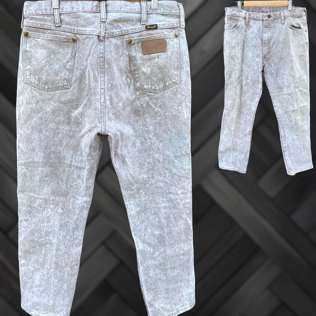 Wrangler VINTAGE Wrangler Jeans SCOVILL Zipper 13MWZRH W 36 L 32 Beige Rockabilly Mens Wrangler Jeans 13MWZRH SCOVILL Beige Rockabilly Mens Jeans Size US 35 - 1 Thumbnail