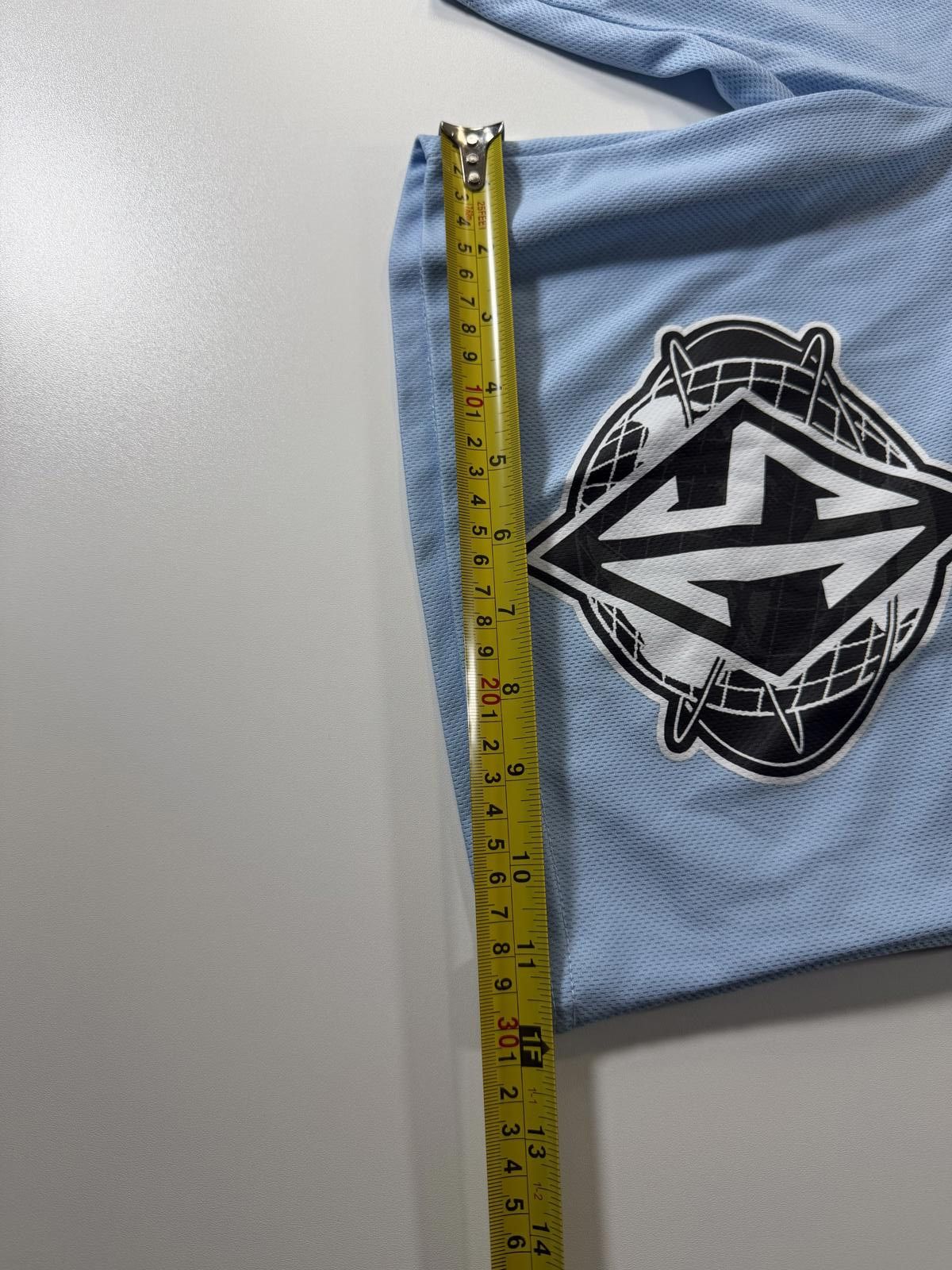 The Unbranded Brand Light Blue Athletic Mesh Shorts with Logo Size US 36 / EU 52 - 8 Thumbnail