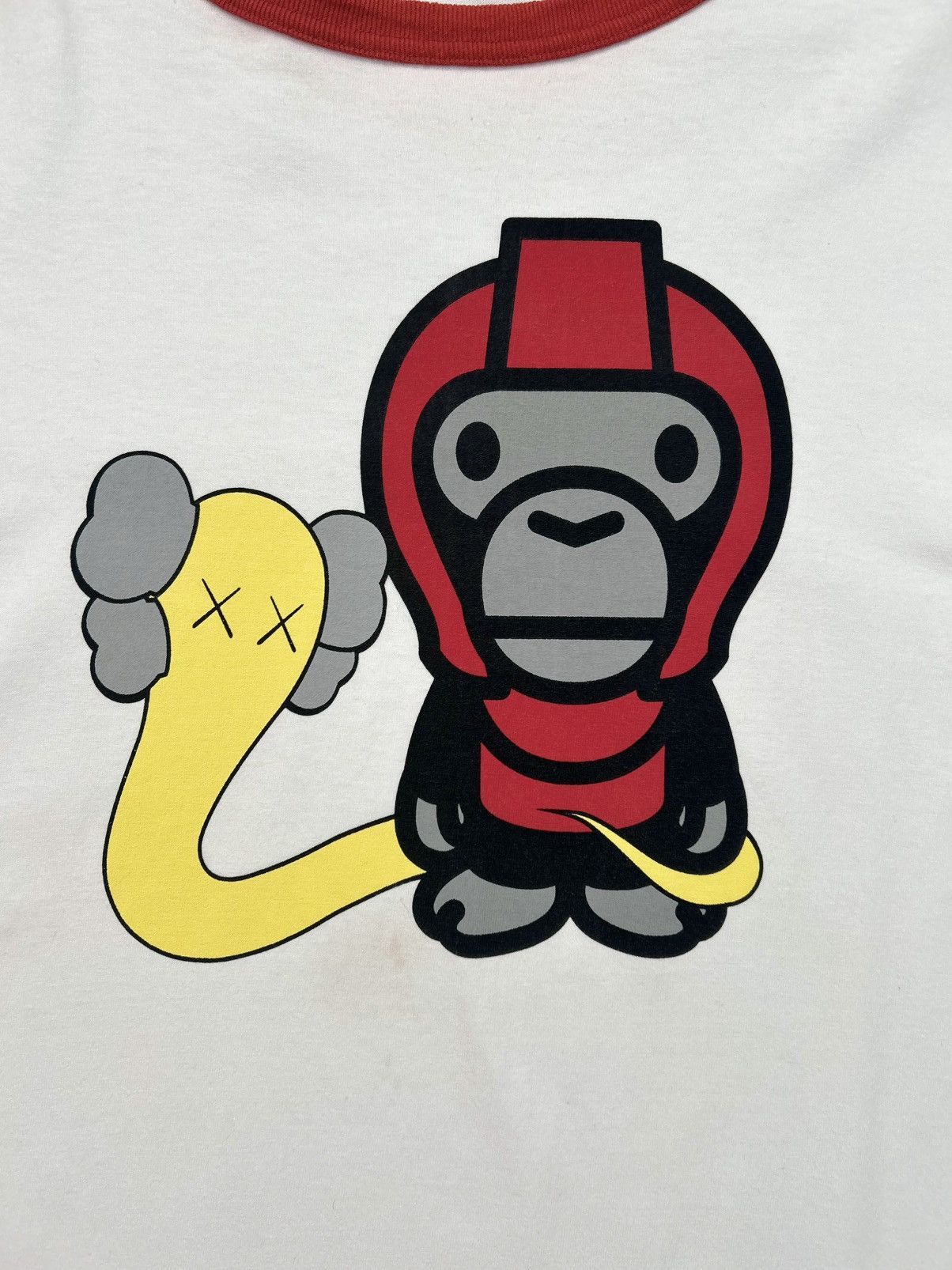 Bape × Kaws 2006 Bape x Kaws Ringer Long Sleeve Tee Size US L / EU 52-54 / 3 - 2 Thumbnail