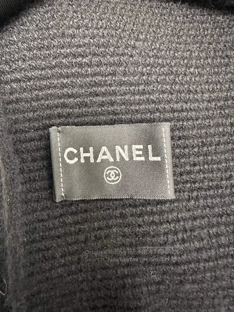 Chanel Chanel Tweed logo full-stitched letter scarf Size ONE SIZE - 3 Thumbnail