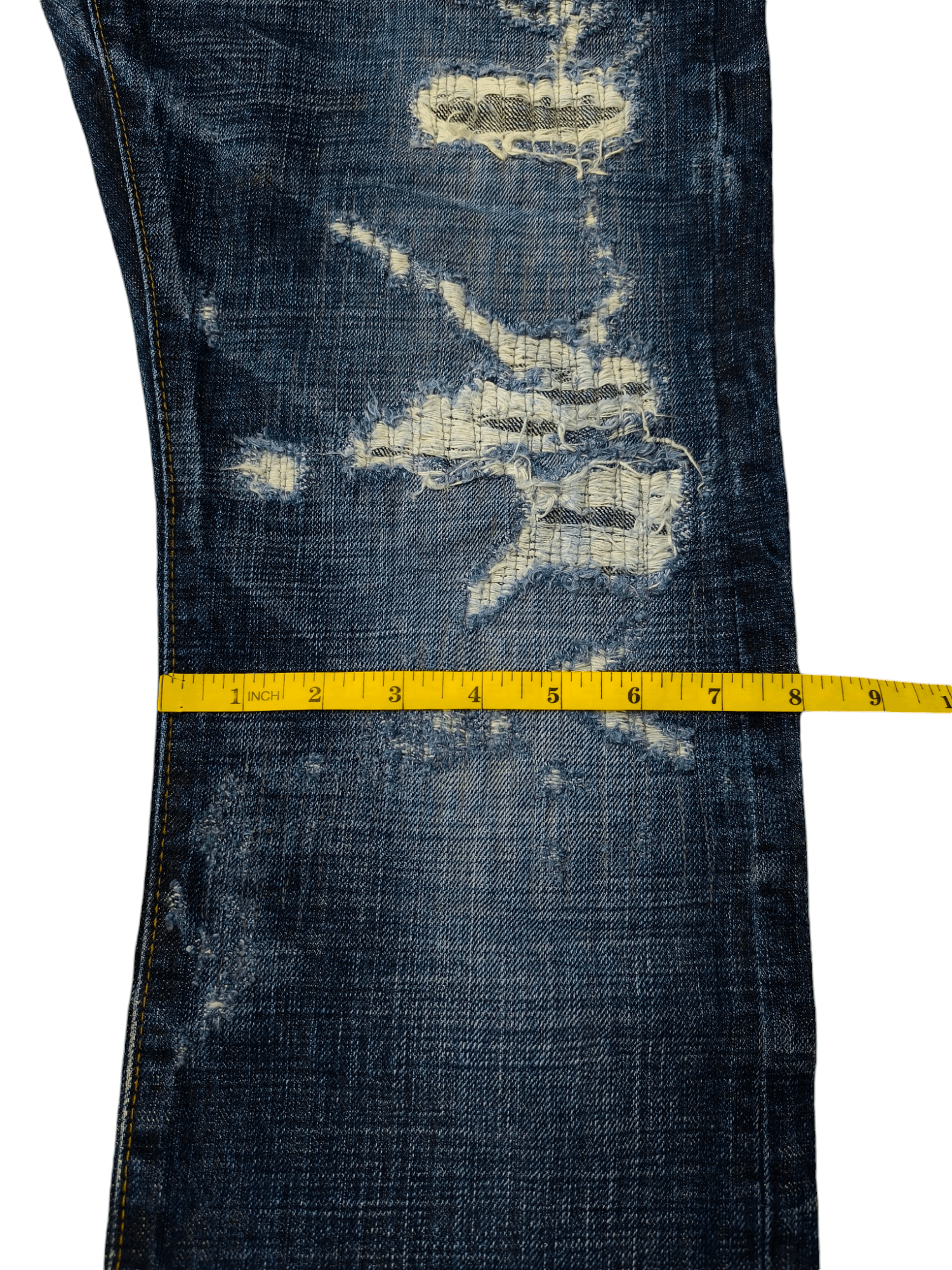 Eternal × Japanese Brand JAPAN ETERNAL DISTRESSED JEANS Size US 32 / EU 48 - 16 Thumbnail