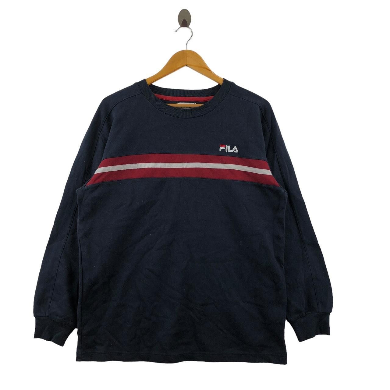 Fila Vintage FILA ITALIA Embroidered Logo Baggy Sweatshirt Size L / US 10 / IT 46 - 1 Thumbnail