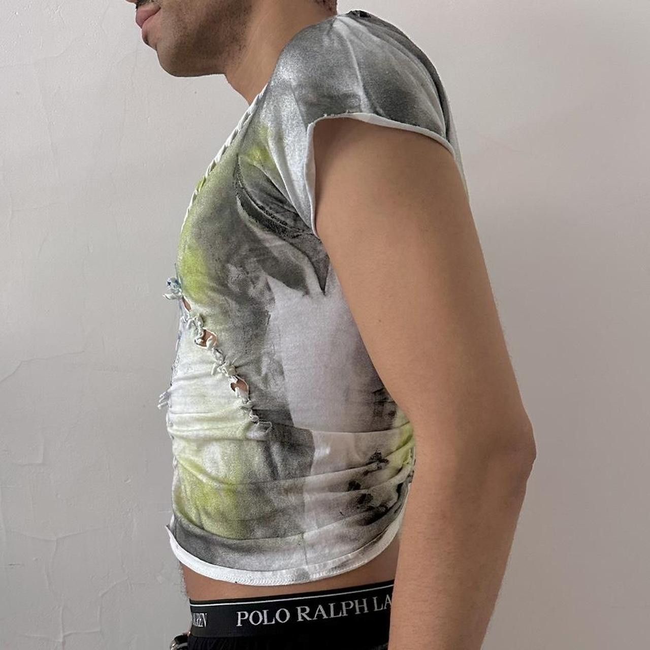 Gildan ASTROBOI* 'Algae' White Braided Print T-Shirt - Medium Size US M / EU 48-50 / 2 - 5 Thumbnail