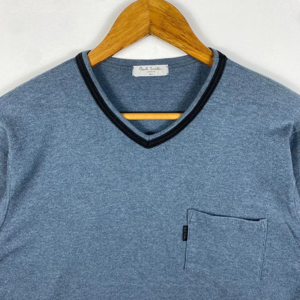 Paul Smith PAUL SMITH LONDON Long Sleeve Pocket Tee Shirt Medium Size Size US M / EU 48-50 / 2 - 2 Thumbnail
