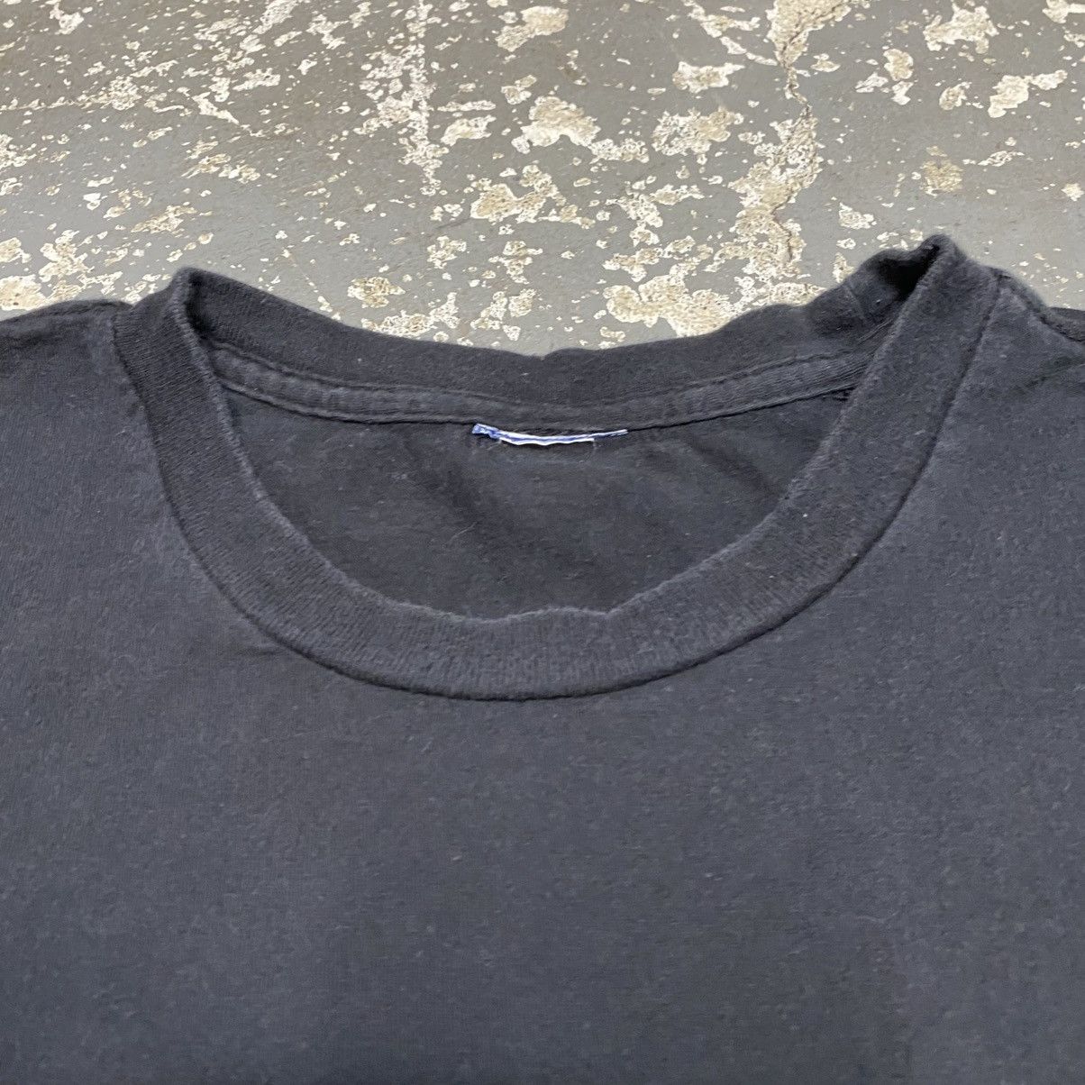 Other Vintage Black Blank 90s Single Stitch Pocket Tshirt Size US L / EU 52-54 / 3 - 5 Thumbnail