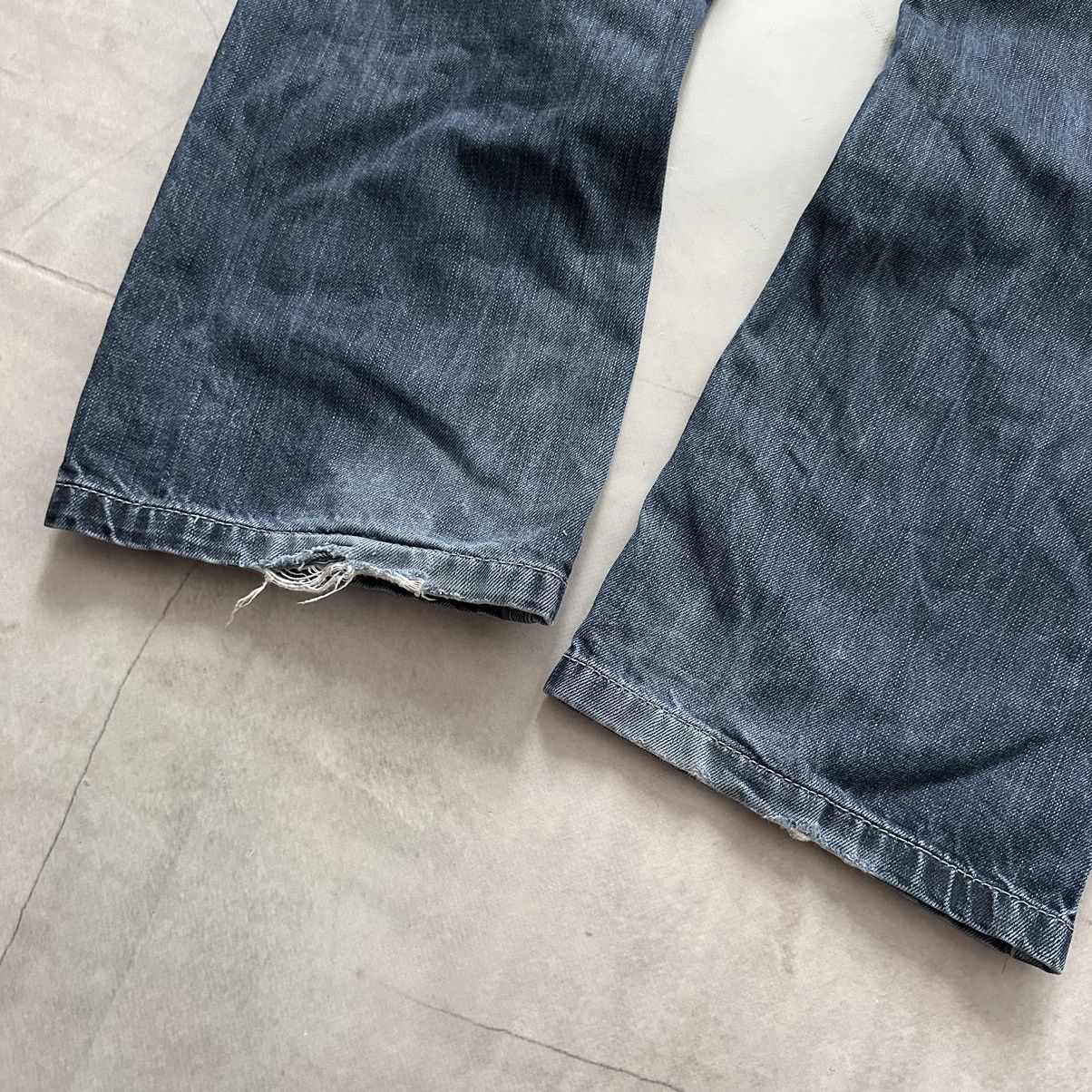Red Monkey Japan Samurai Jeans Hieroglyph Embroidered LGB Evisu Vibe Size US 32 / EU 48 - 7 Thumbnail