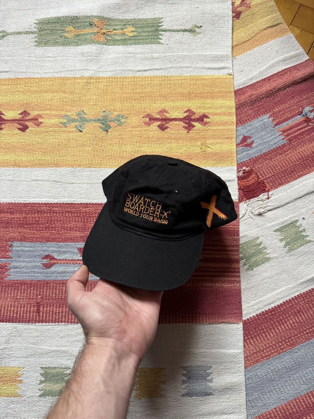 Swatch Vintage 90s Swatch “The Club” Boarder X World Tour 98/99 Hat Size ONE SIZE - 2 Thumbnail