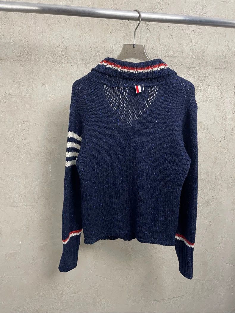 Thom Browne Thom browne Size 00 Tibetan blue striped lapel four-stripe Size US XXS / EU 40 - 2 Thumbnail