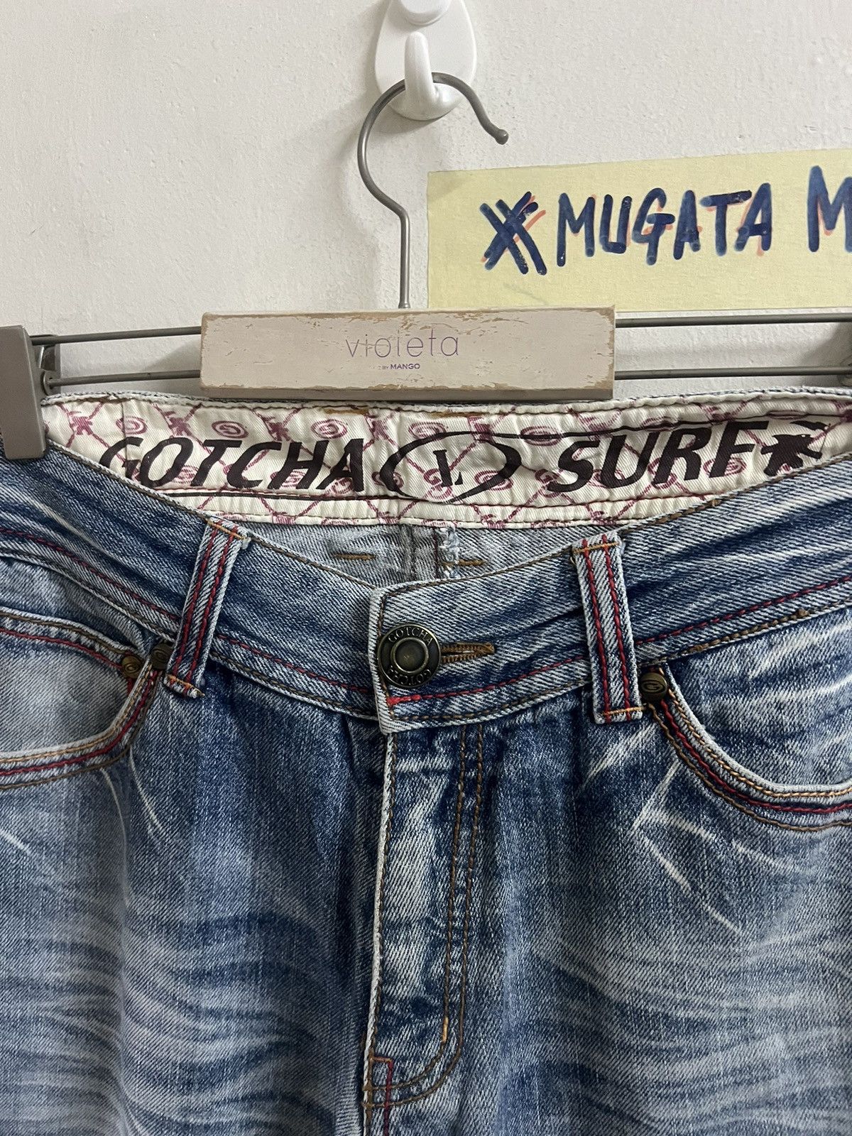 Designer × Japanese Brand × Vintage VINTAGE Y2K GOTCHA DISTRESSED DENIM PANT Size US 32 / EU 48 - 9 Thumbnail