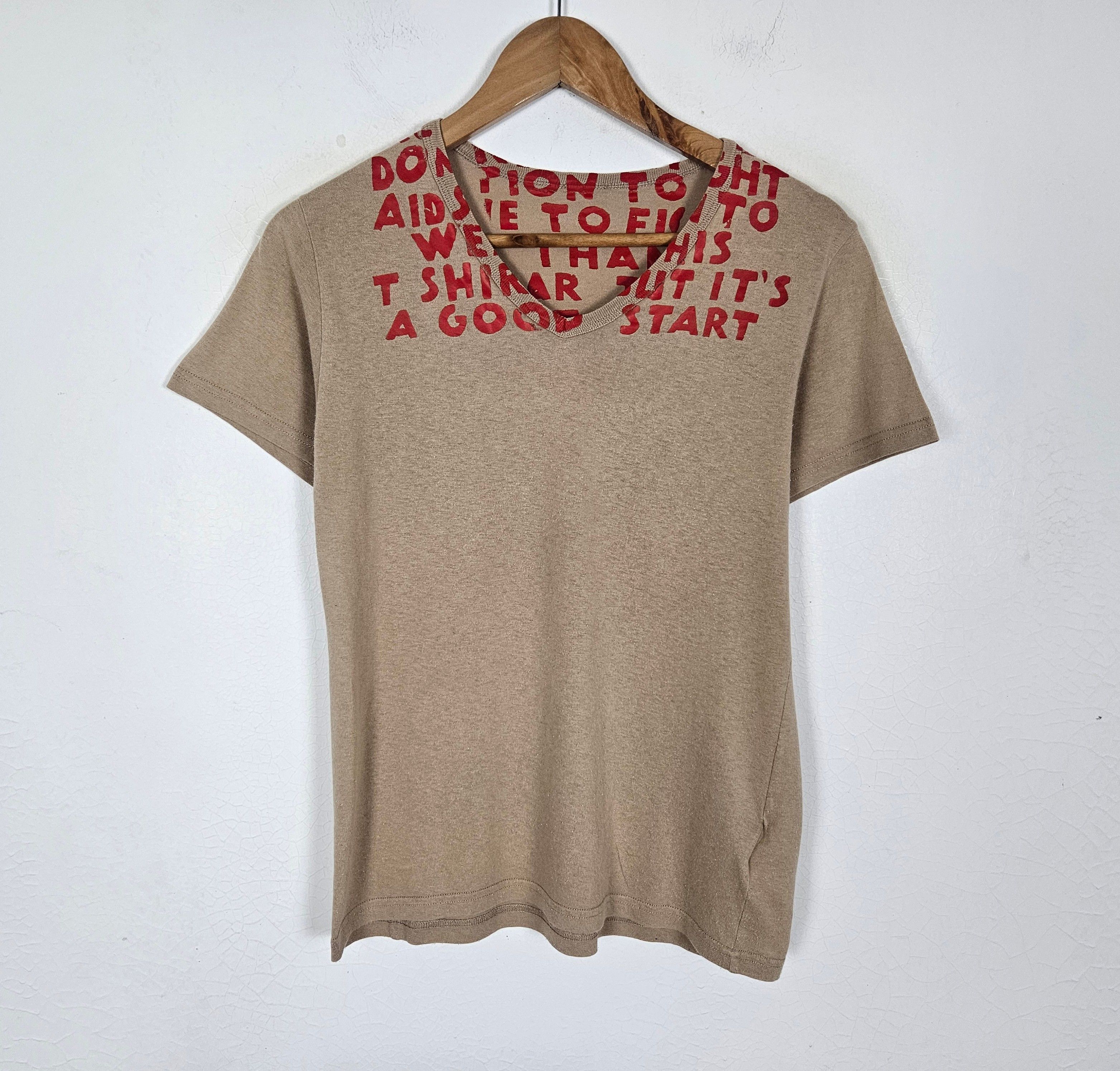 Maison Margiela Maison Martin Margiela AIDS Awareness Tee Shirt Size US S / EU 44-46 / 1 - 2 Thumbnail