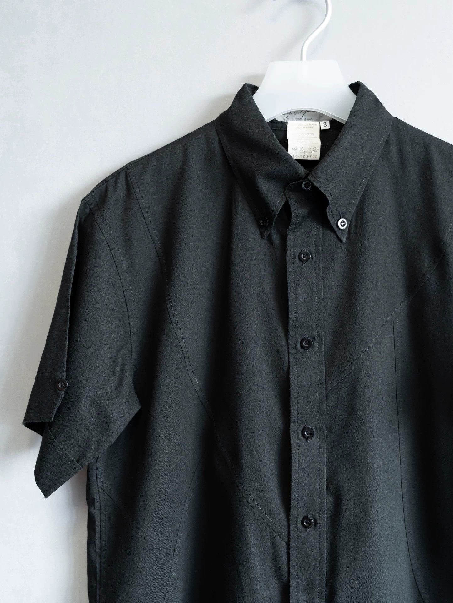 Yohji Yamamoto Yohji Yamamoto 01SS Runway Paneled Shirt Size US L / EU 52-54 / 3 - 5 Thumbnail