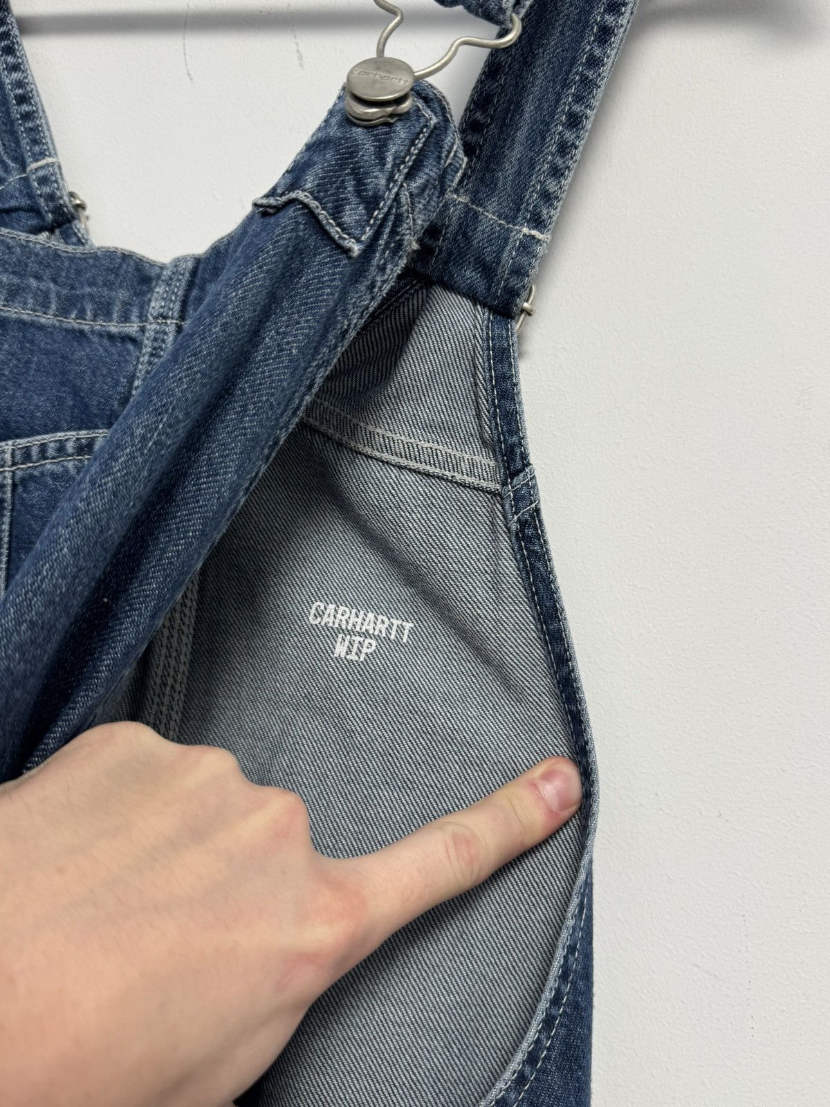 Carhartt Wip CARHARTT WIP W BIB OVERALL GALENA BLUE DARK STONE WASHED SZL Size 32" / US 10 / IT 46 - 19 Thumbnail