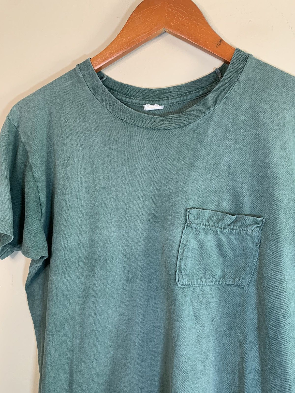 Vintage *RARE* Vintage 1960s Selvedge Pocket Single Stitch T-Shirt Size US M / EU 48-50 / 2 - 3 Thumbnail