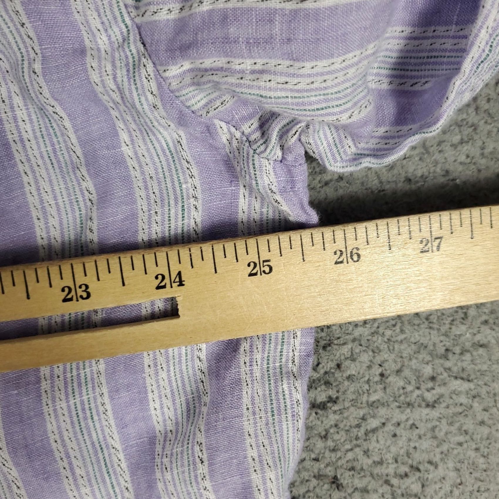 Tommy Bahama Tommy Bahama Shirt Mens XL Purple Striped Linen Button-Up Long Sleeve Shirt Size US XL / EU 56 / 4 - 5 Thumbnail