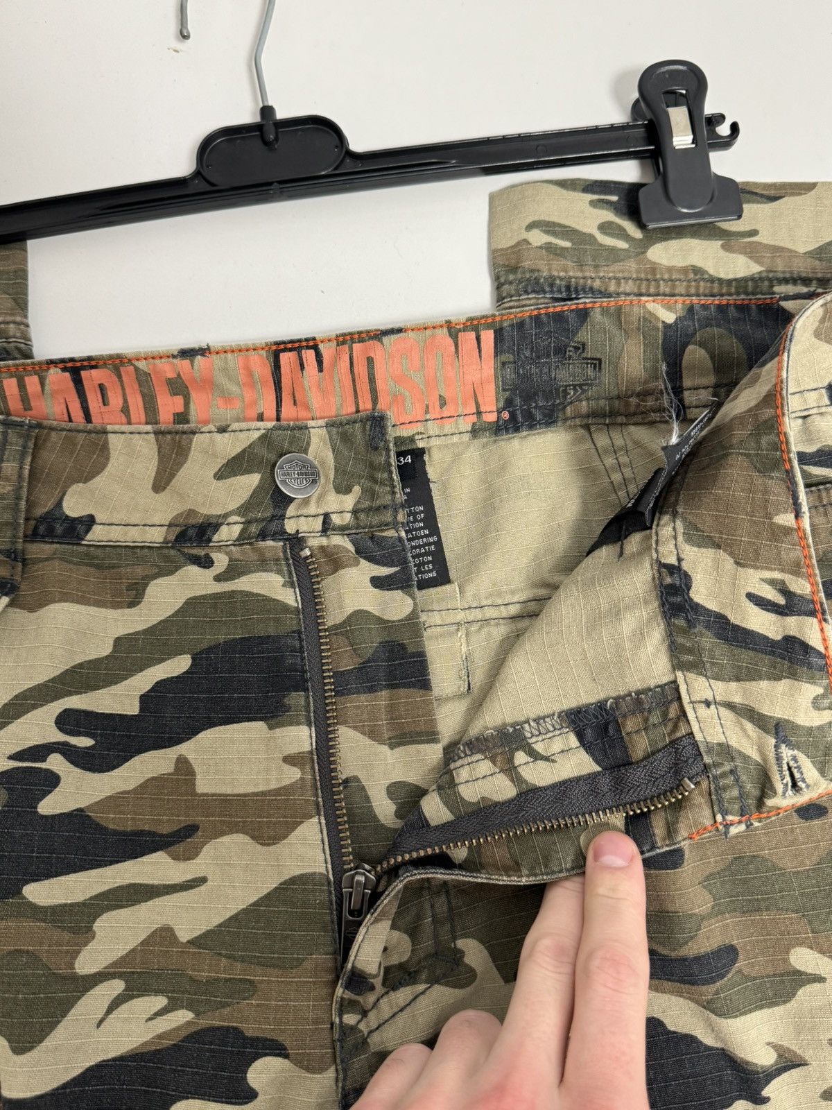 Harley Davidson Harley Davidson Vintage Y2K style Hype Cargo pants Size US 34 / EU 50 - 15 Thumbnail