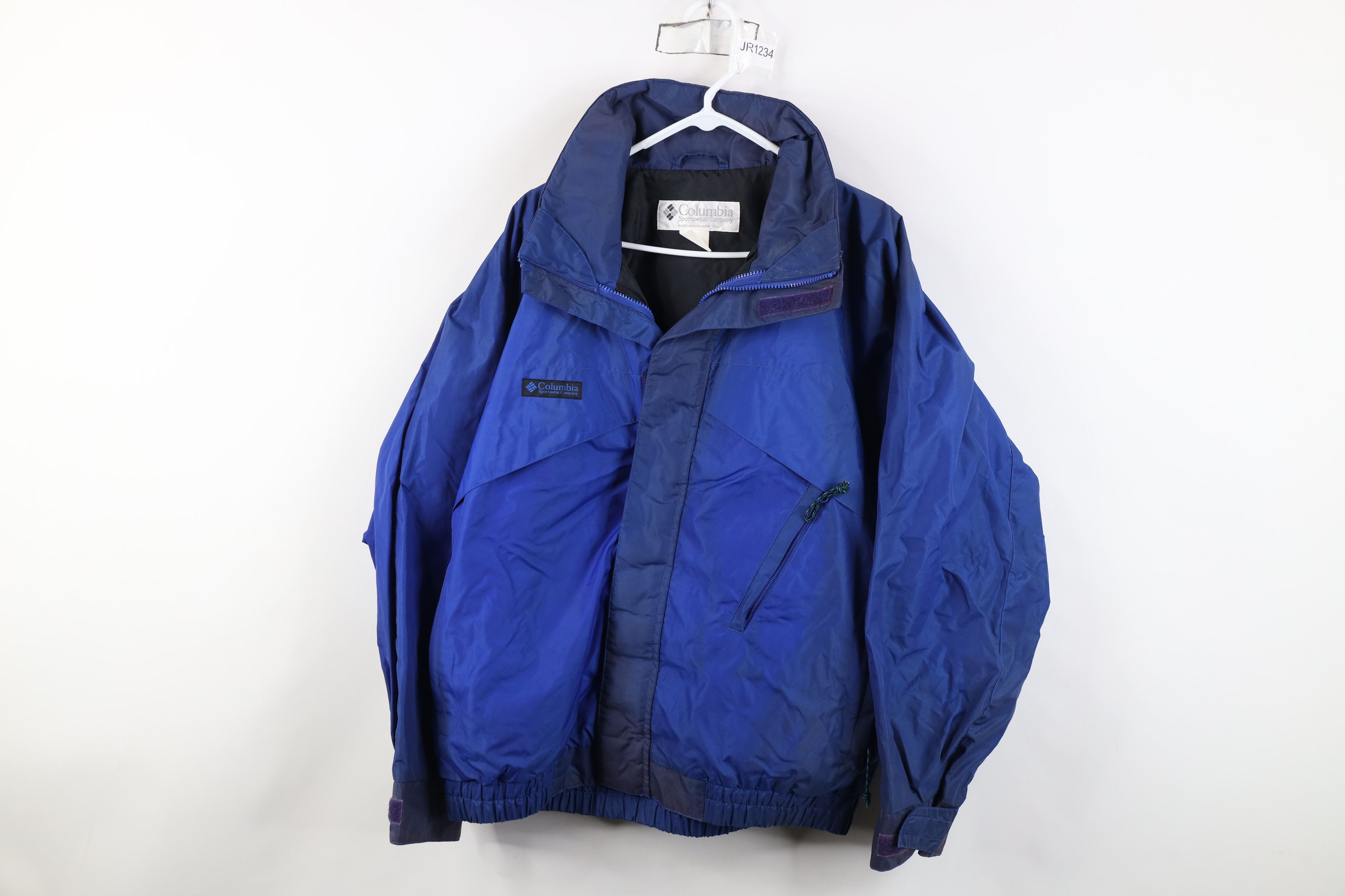Columbia Vintage 90s Columbia Sun Faded Windbreaker Bomber Jacket Size US M / EU 48-50 / 2 - 1 Thumbnail