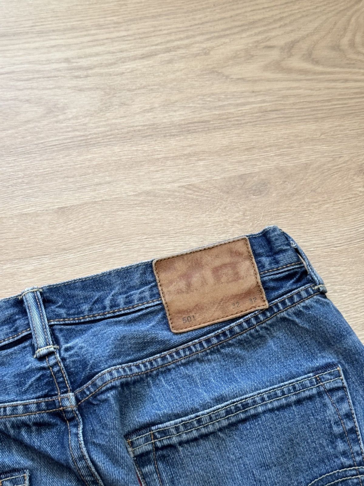 Levi's Vintage Clothing Levi’s 501 Mede In USA Selvedge Denim Blue Denim Jeans Size US 32 / EU 48 - 8 Thumbnail