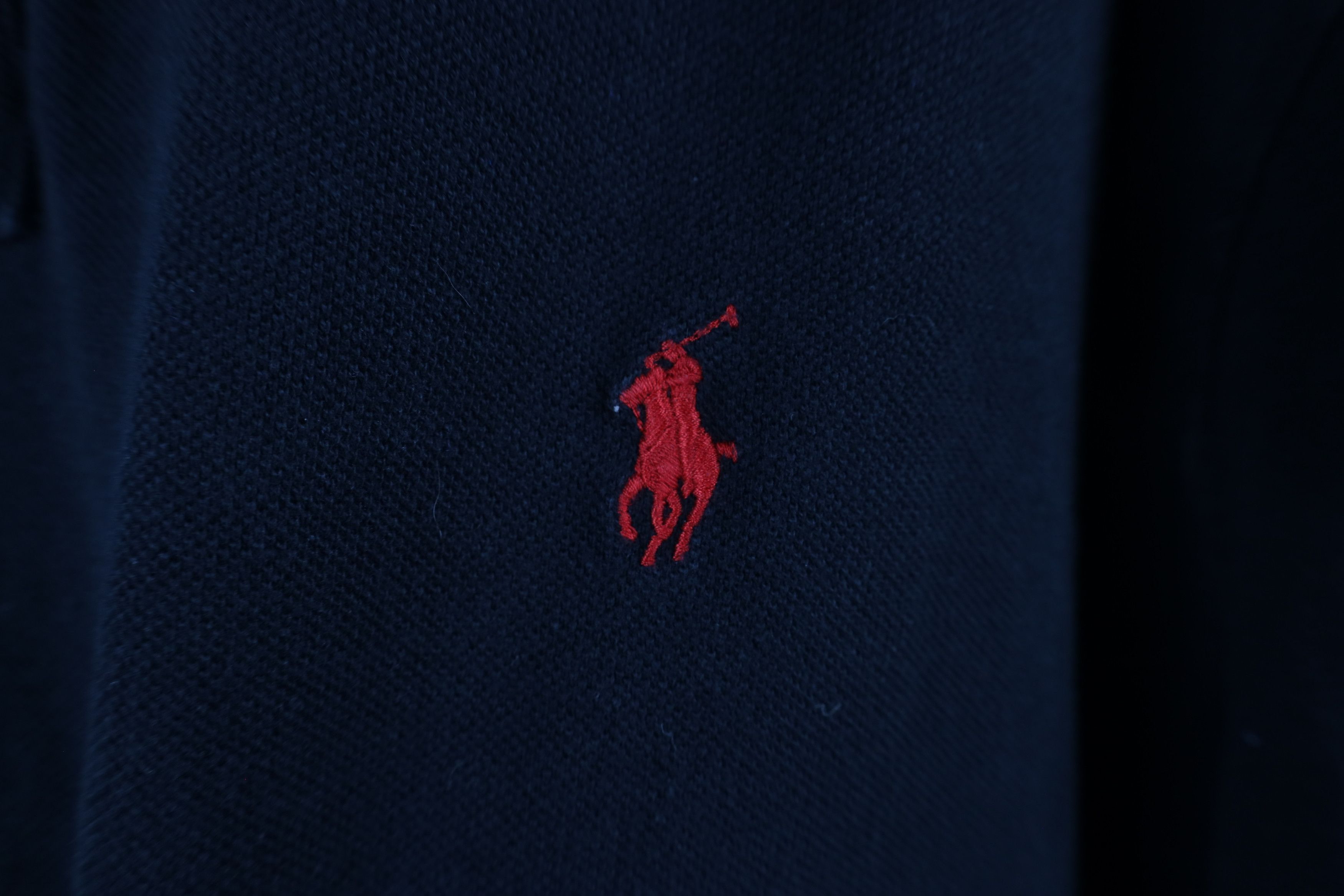 Polo Ralph Lauren Vintage Ralph Lauren Fit Long Sleeve Rugby Polo Shirt Black Size US XL / EU 56 / 4 - 4 Thumbnail