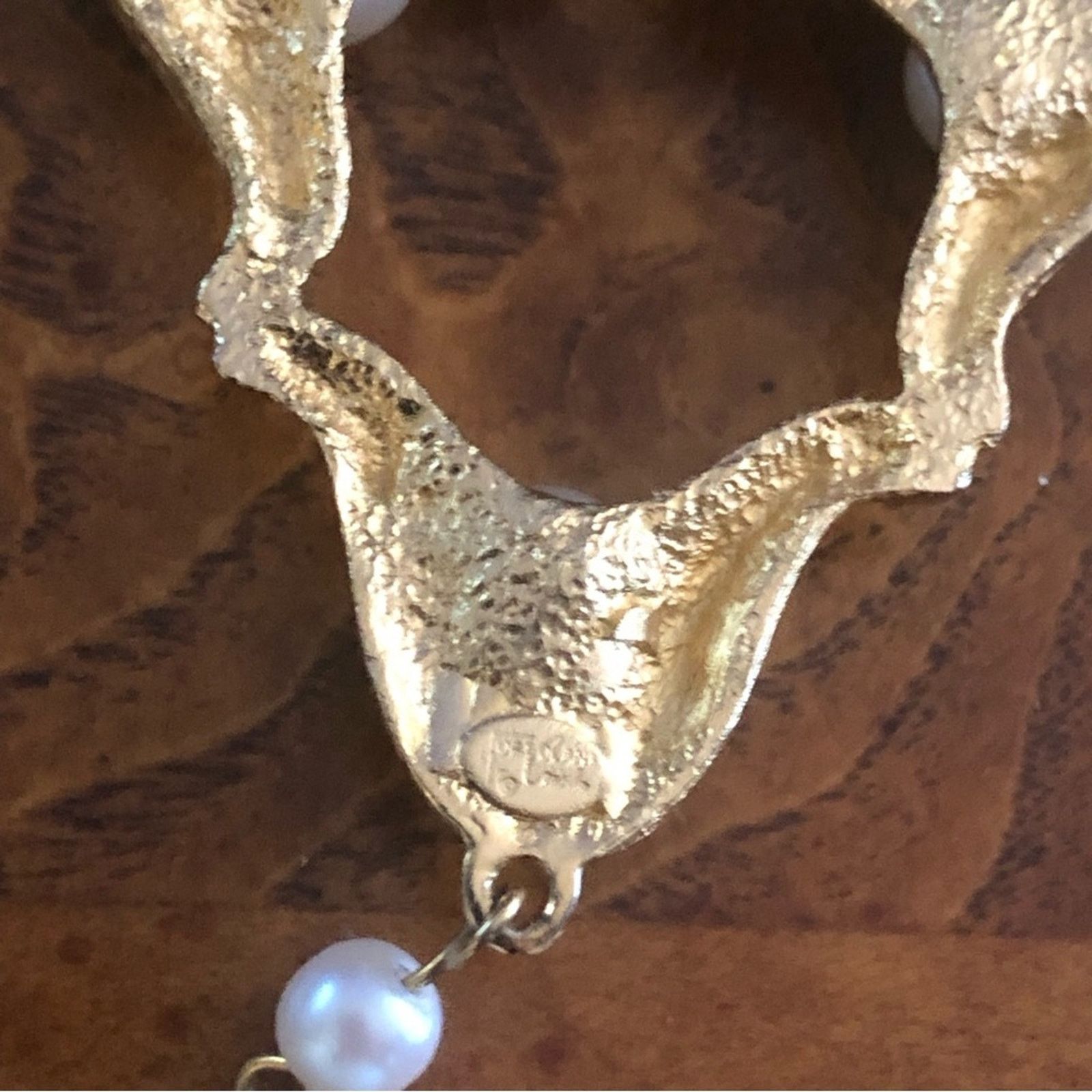 Vintage Vintage 1970’s Tortolani Crislu triangle pendant necklace Size ONE SIZE - 10 Thumbnail