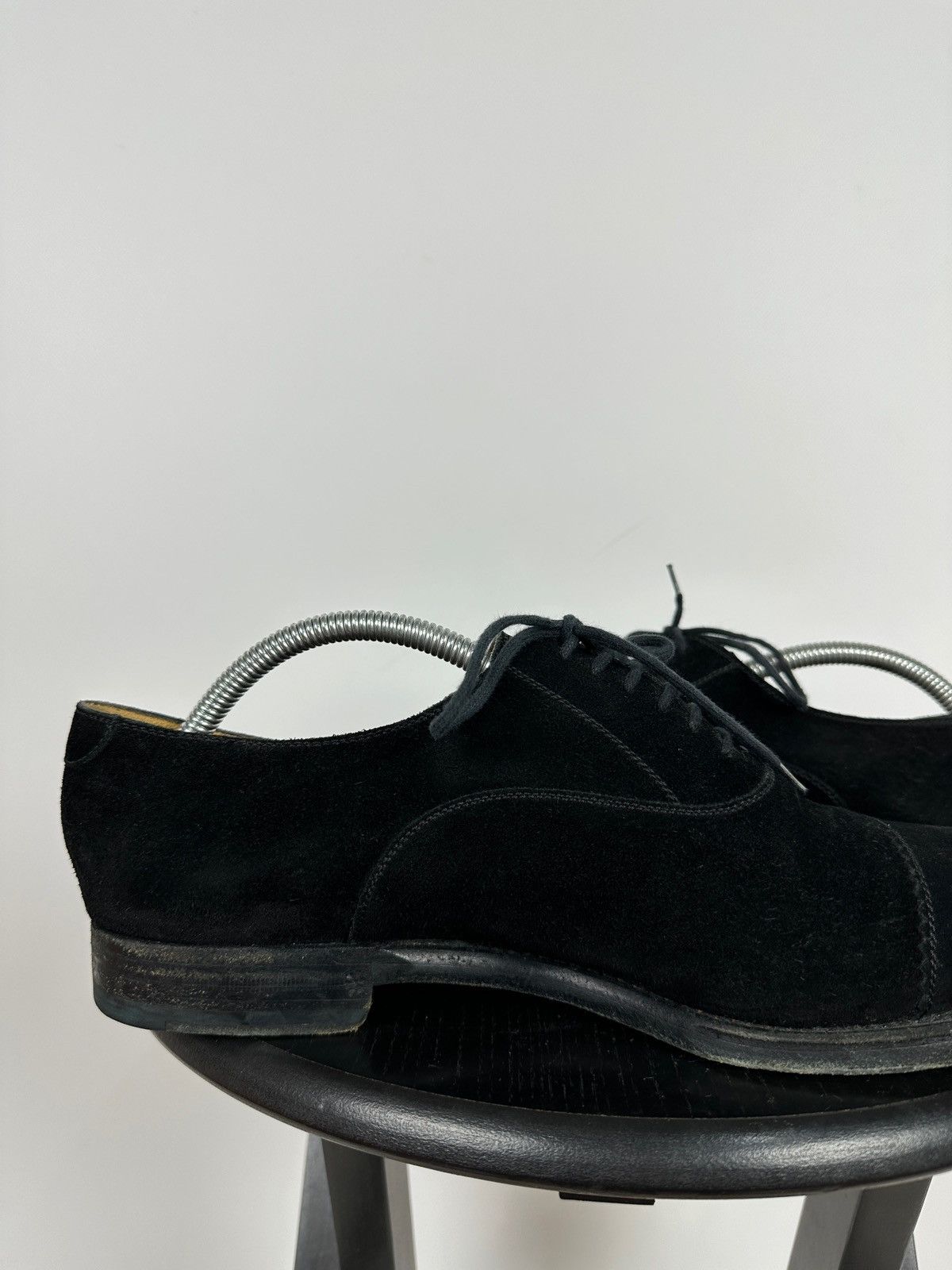 Gucci Gucci Black Suede Leather Oxford Dress Shoes Size US 9 / EU 42 - 16 Thumbnail