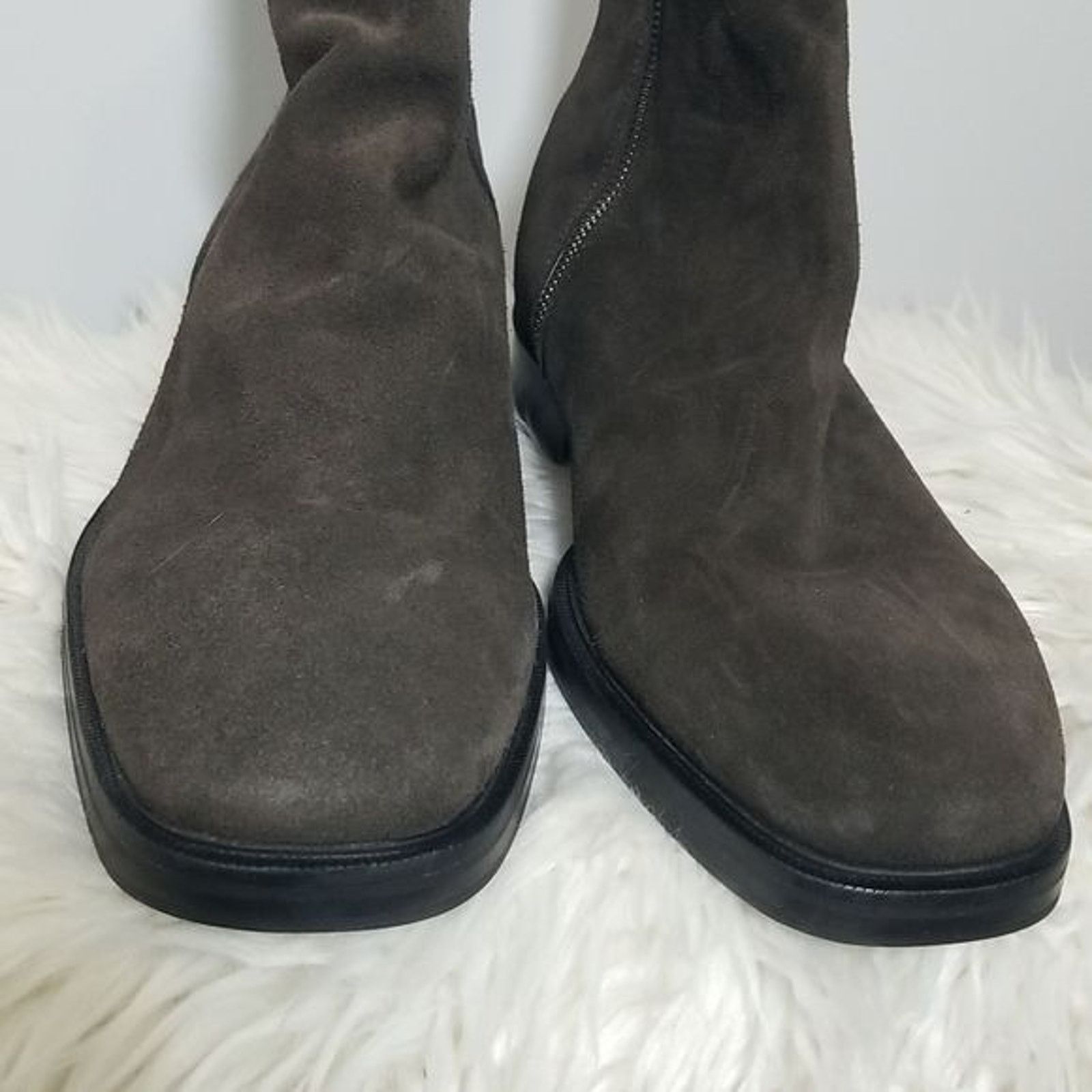 Allsaints ALLSAINTS Seth Suede Pull on Chelsea boots Bitter Chocolate Size US 12 / EU 45 - 3 Thumbnail