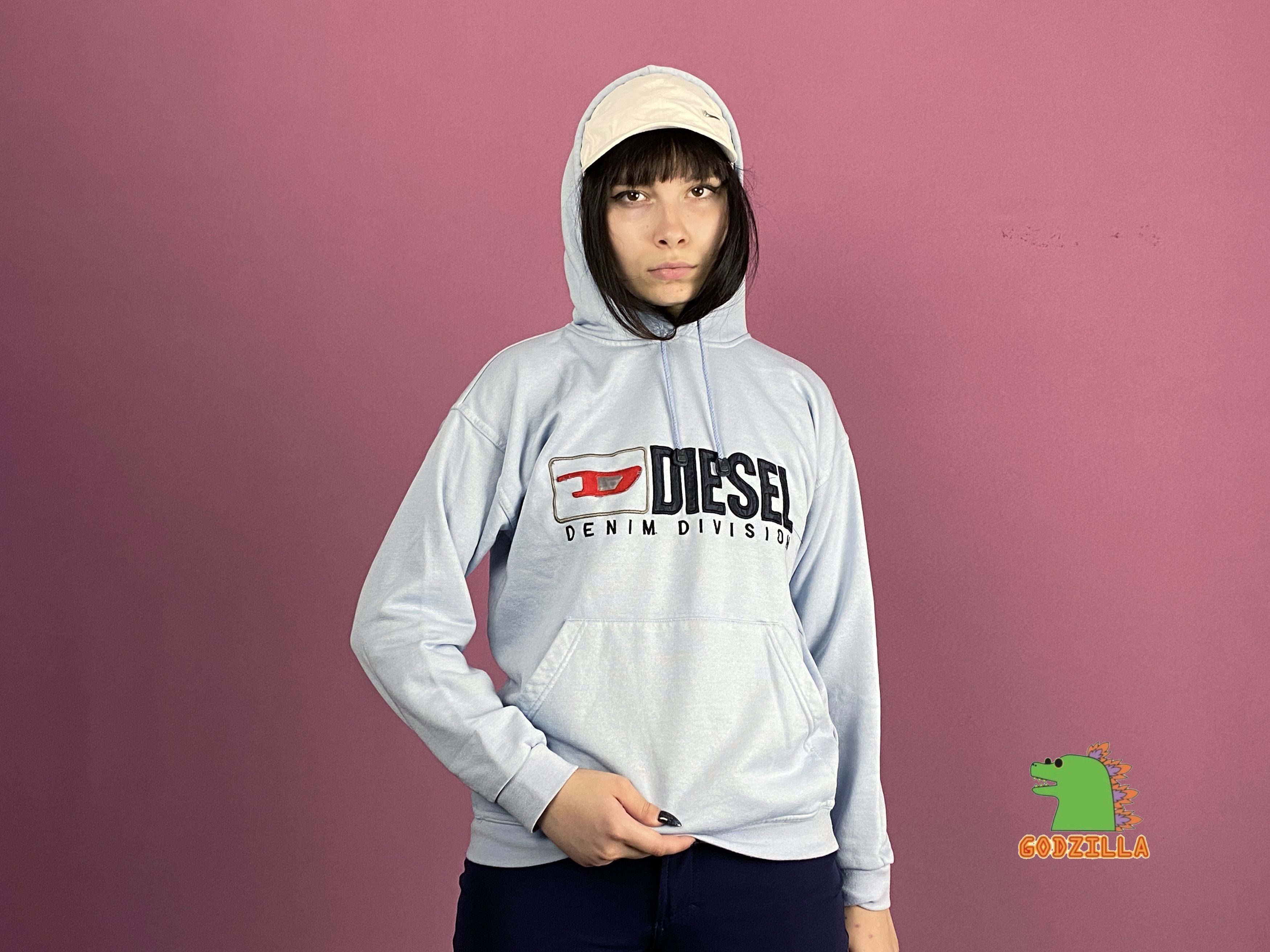 Diesel × Vintage 90s Diesel Vintage Women's Hoodie - S Size S / US 4 / IT 40 - 4 Thumbnail