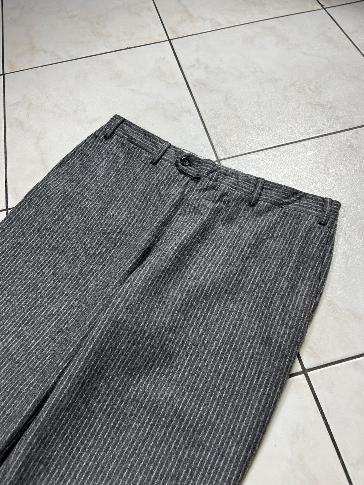 Canali Canali su misura wool cashmere striped casual regular pants Size US 32 / EU 48 - 8 Thumbnail