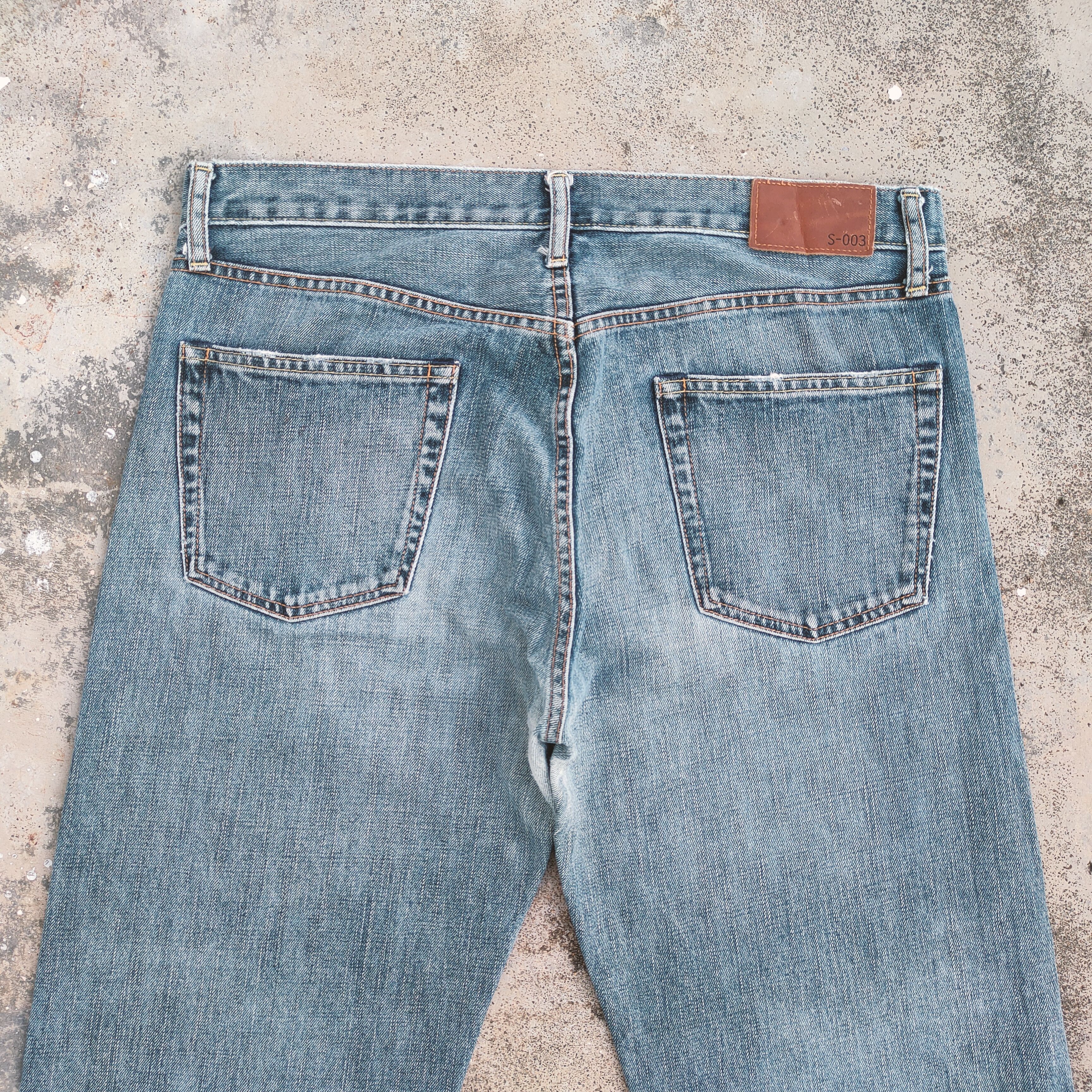 Japanese Brand VINTAGE JAPAN S-003 FADED JEANS DENIM PANTS Size US 36 / EU 52 - 8 Thumbnail