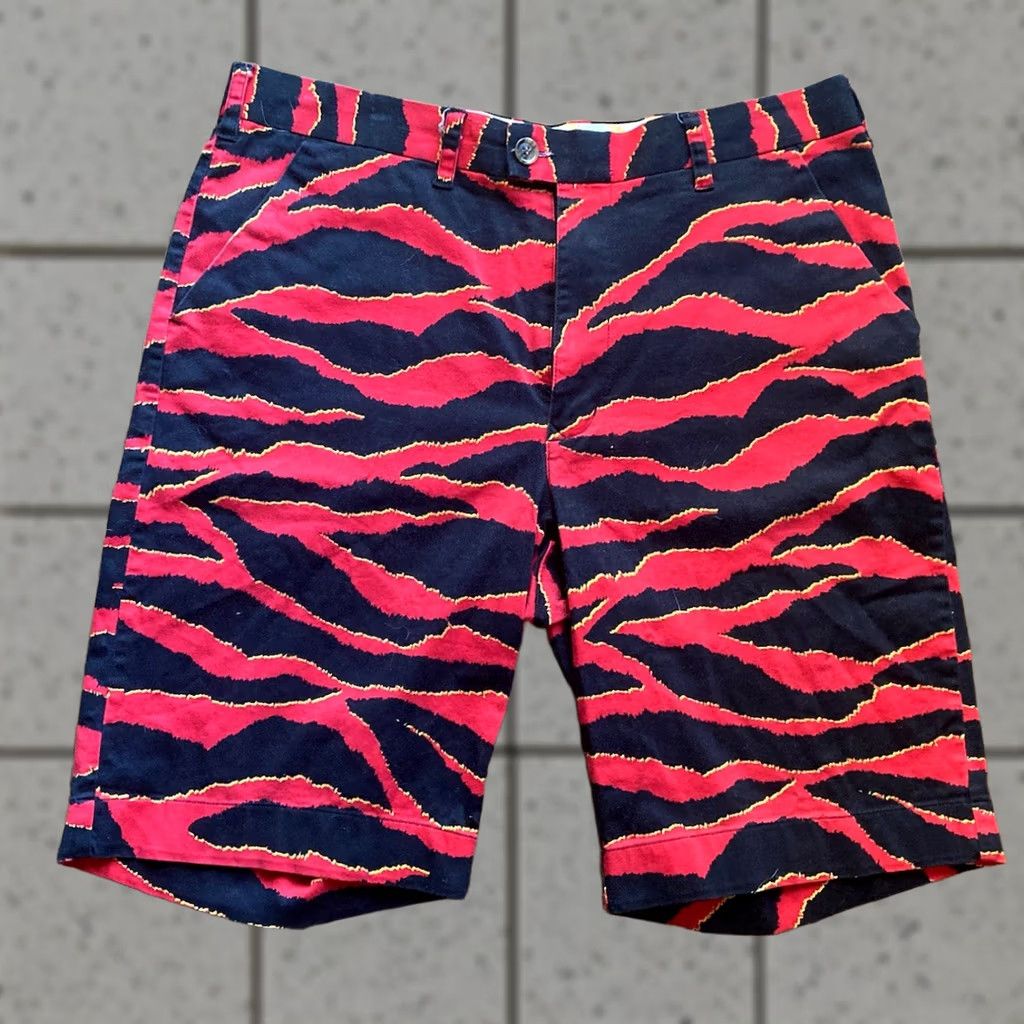 Vintage Loudmouth Golf Mens Chino Shorts Size 36 Red Tiger Camo AOP Size US 36 / EU 52 - 1 Thumbnail