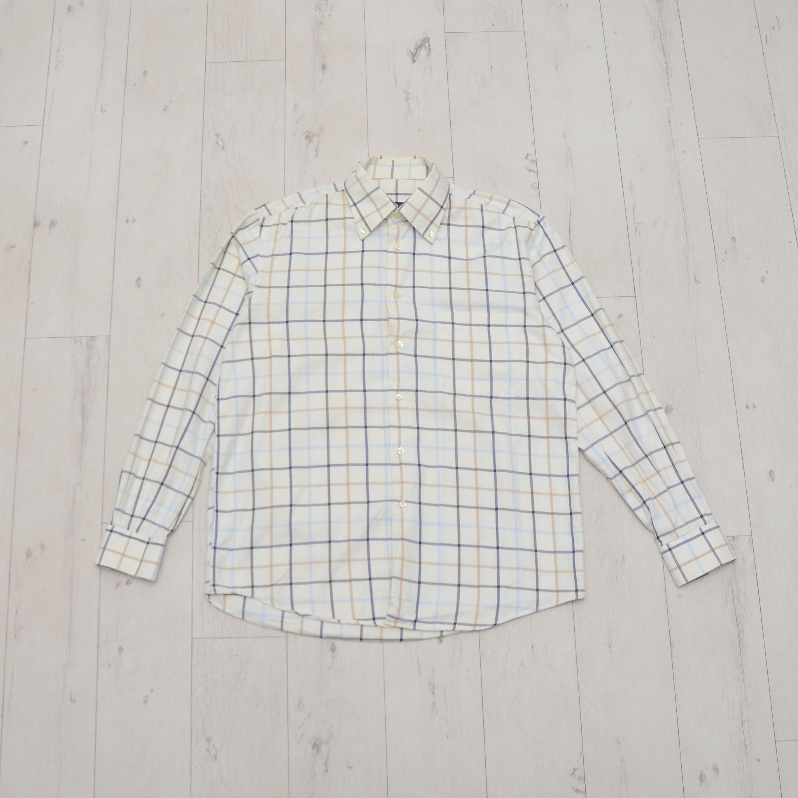 Tombolini Tombolini Men's Dress Shirt Button-Up Checkered Pattern Size US L / EU 52-54 / 3 - 1 Thumbnail